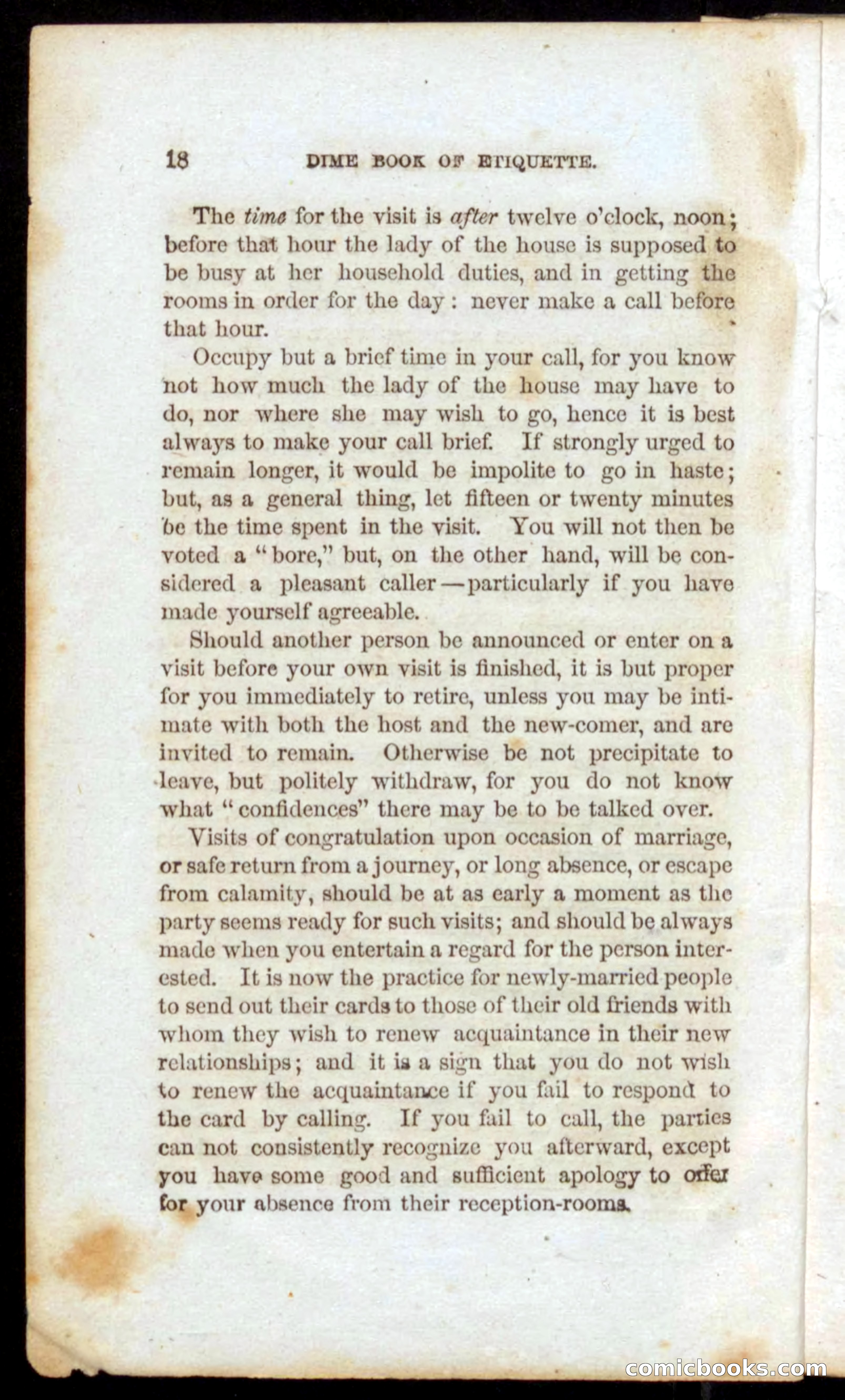 Beadle's Dime Book of Etiquette — page 16 of 72