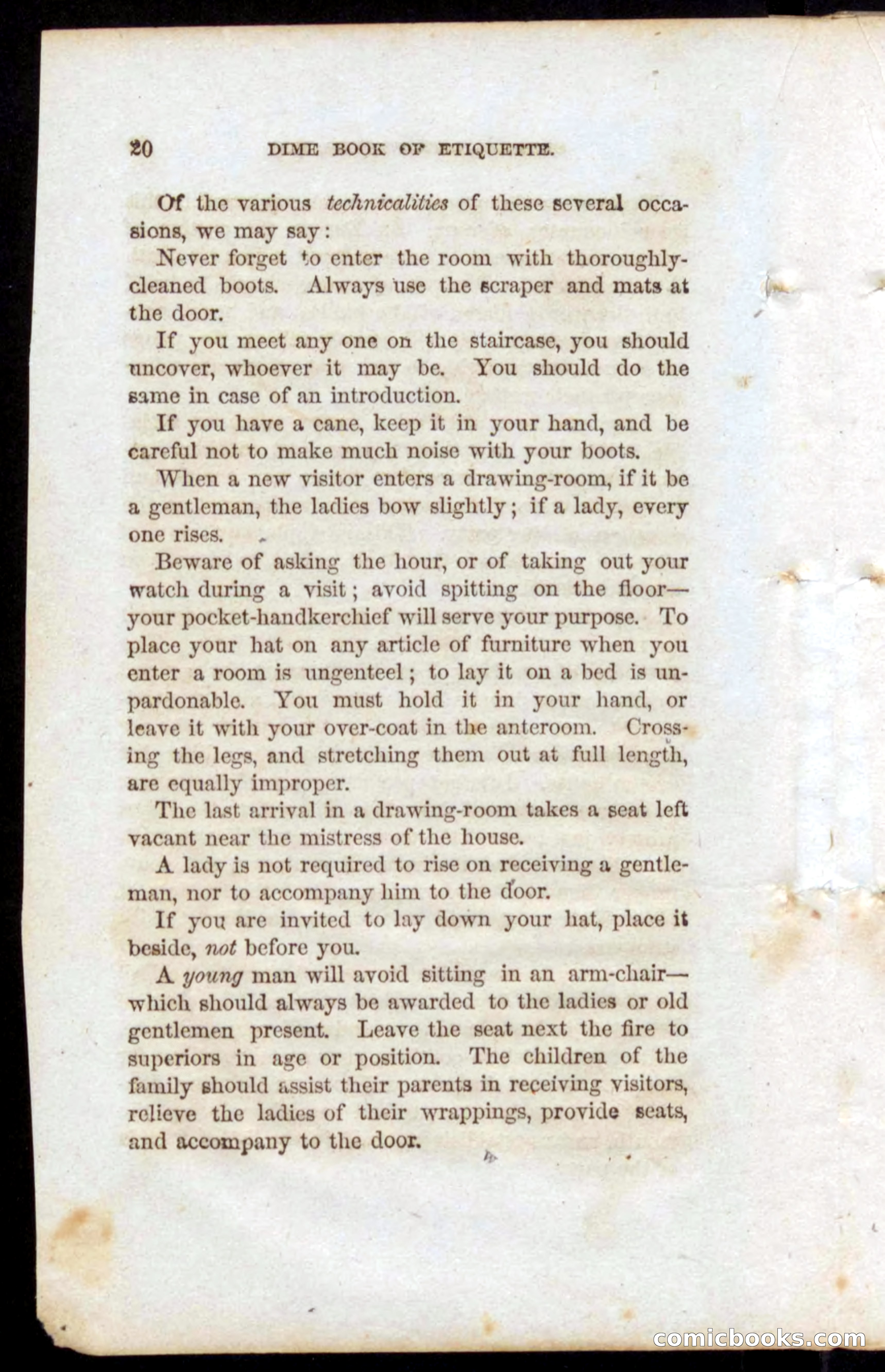 Beadle's Dime Book of Etiquette — page 18 of 72