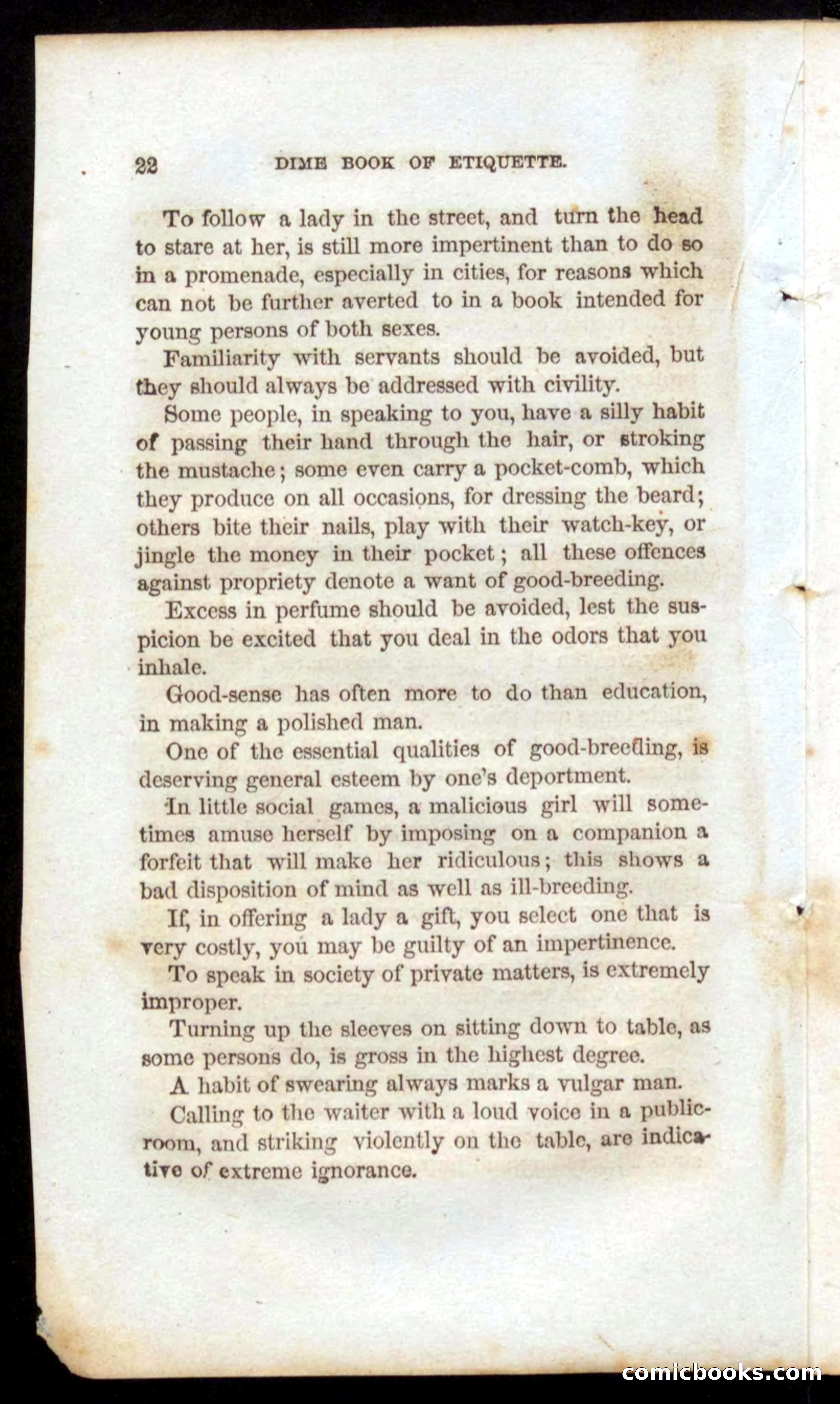 Beadle's Dime Book of Etiquette — page 20 of 72