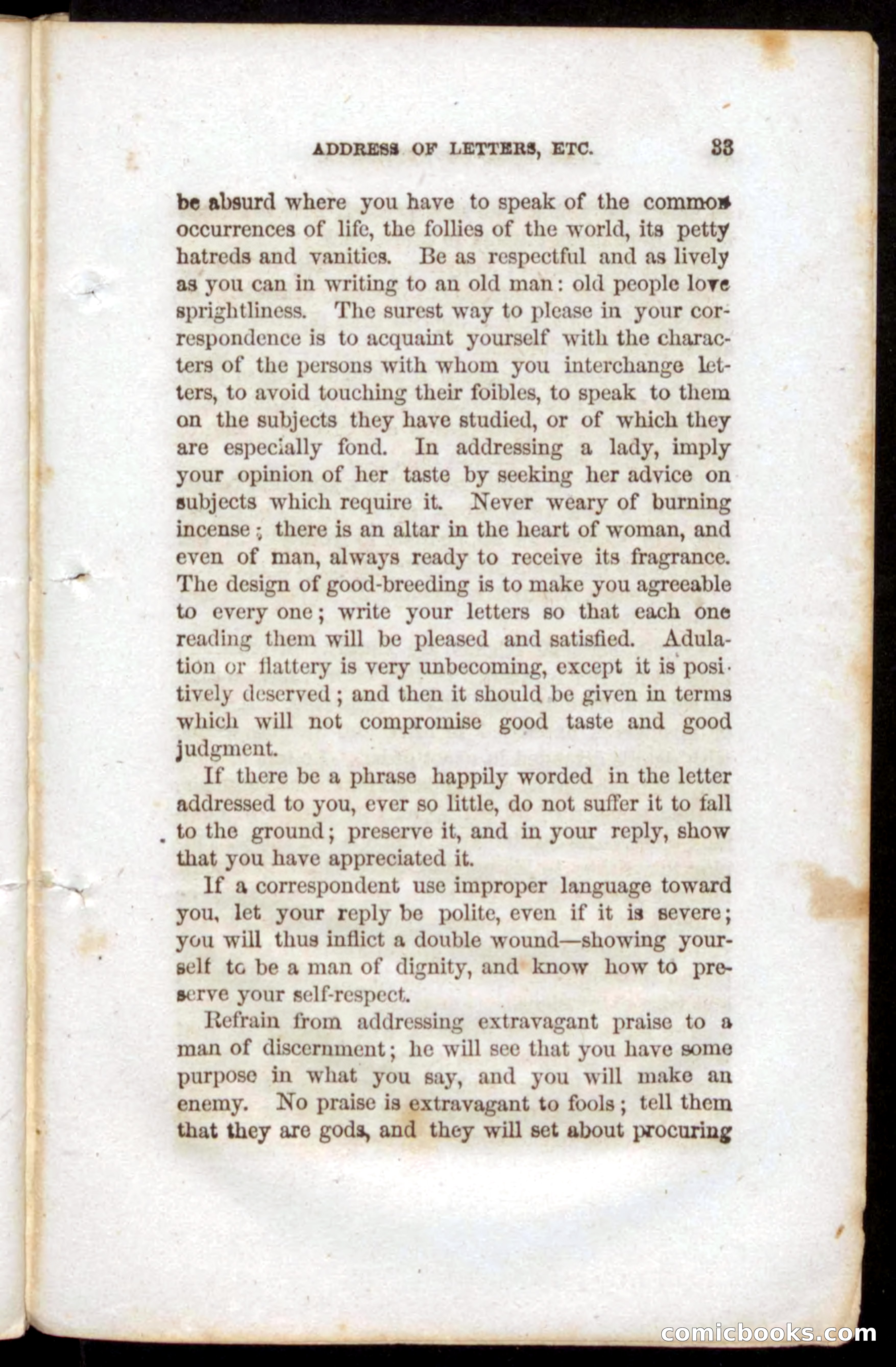 Beadle's Dime Book of Etiquette — page 31 of 72