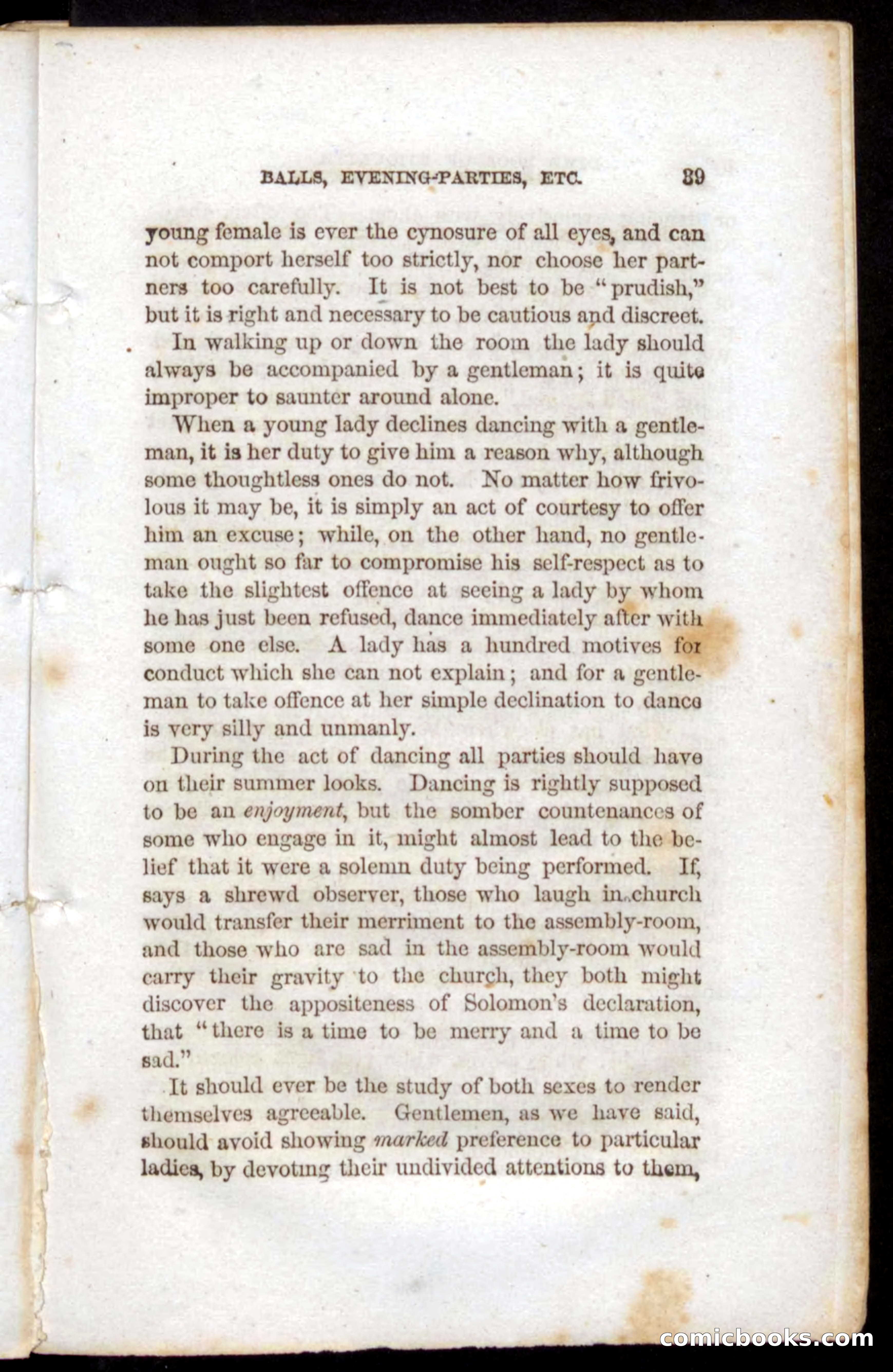 Beadle's Dime Book of Etiquette — page 37 of 72
