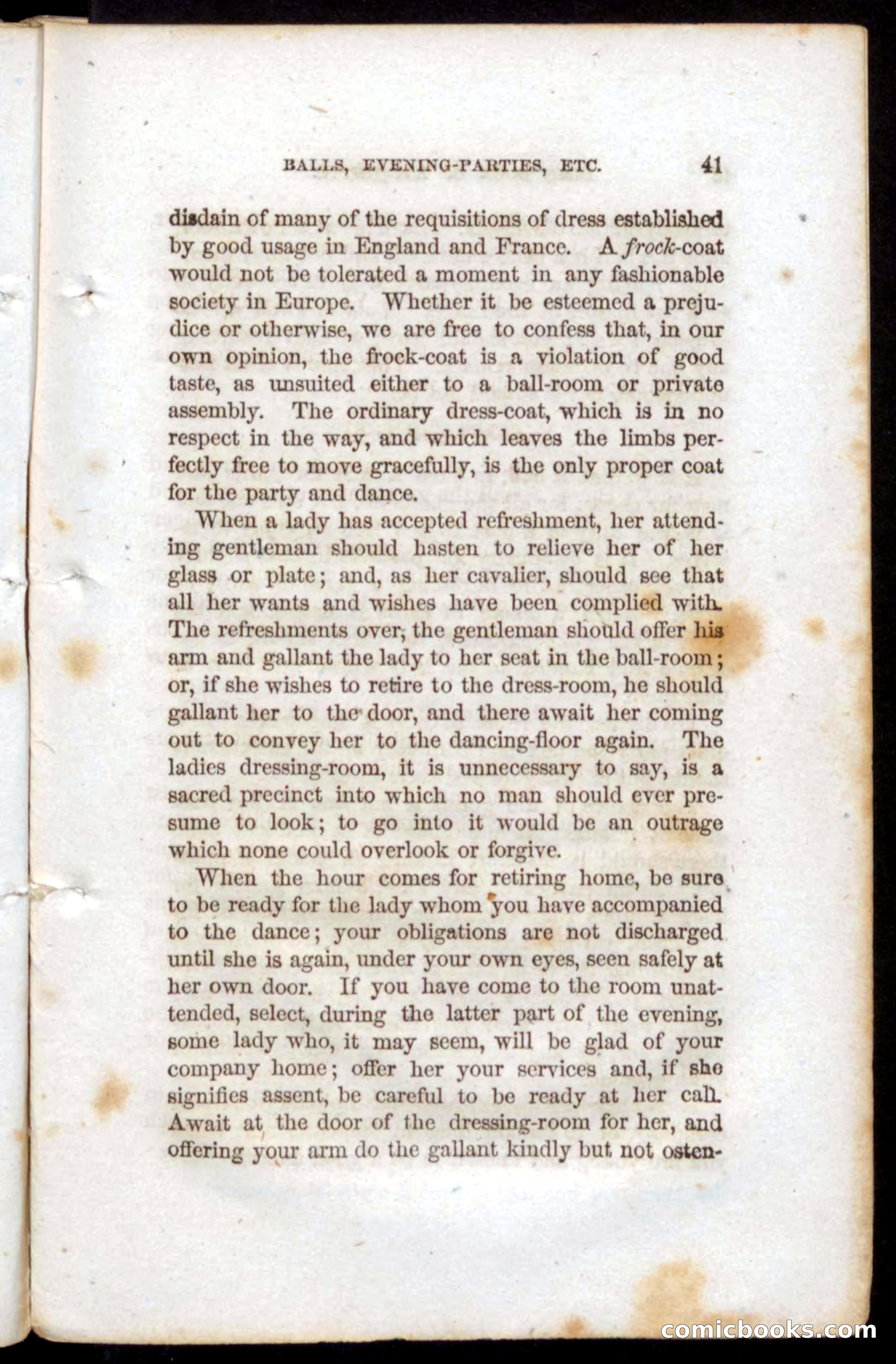 Beadle's Dime Book of Etiquette — page 39 of 72