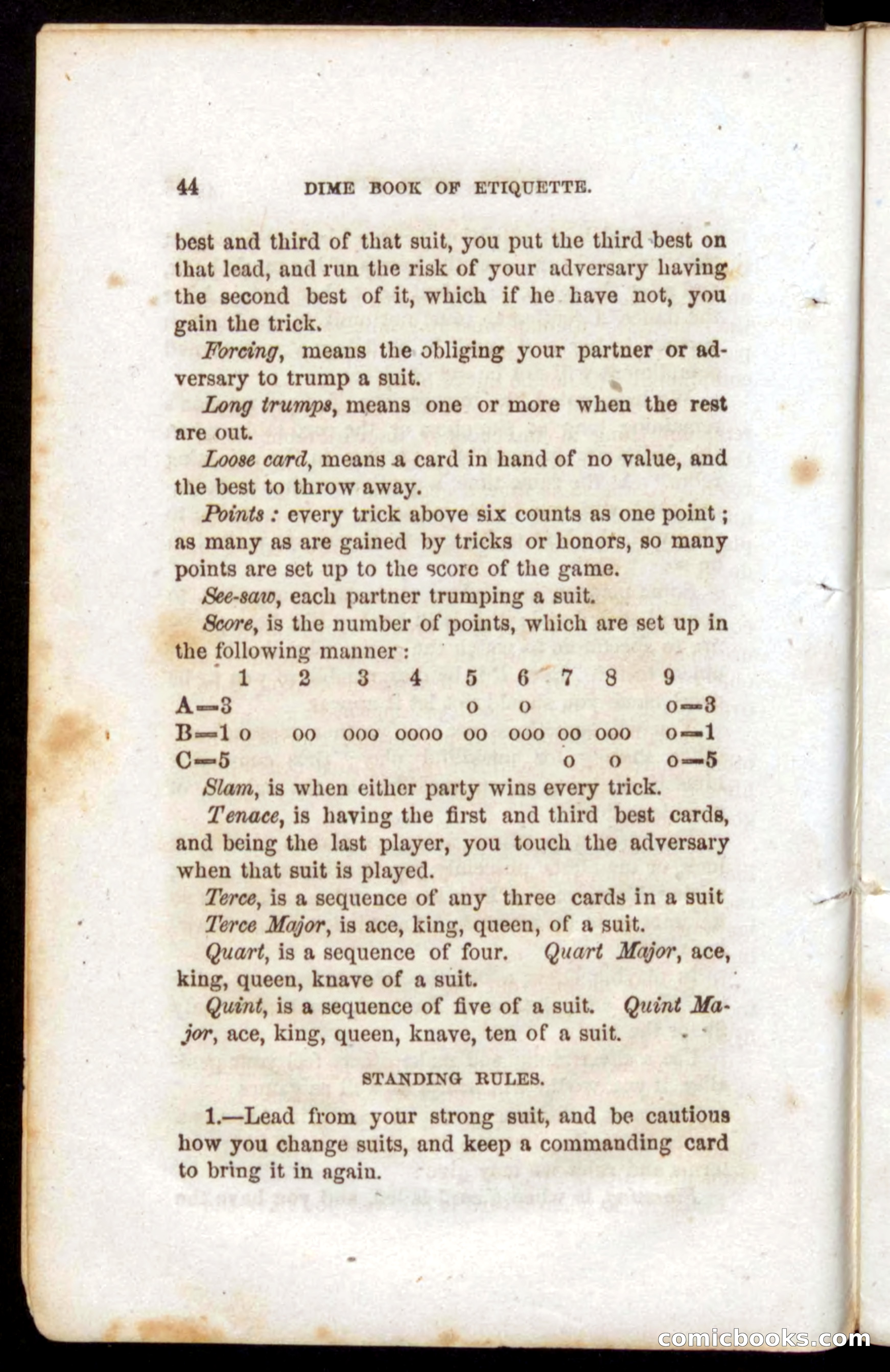 Beadle's Dime Book of Etiquette — page 42 of 72