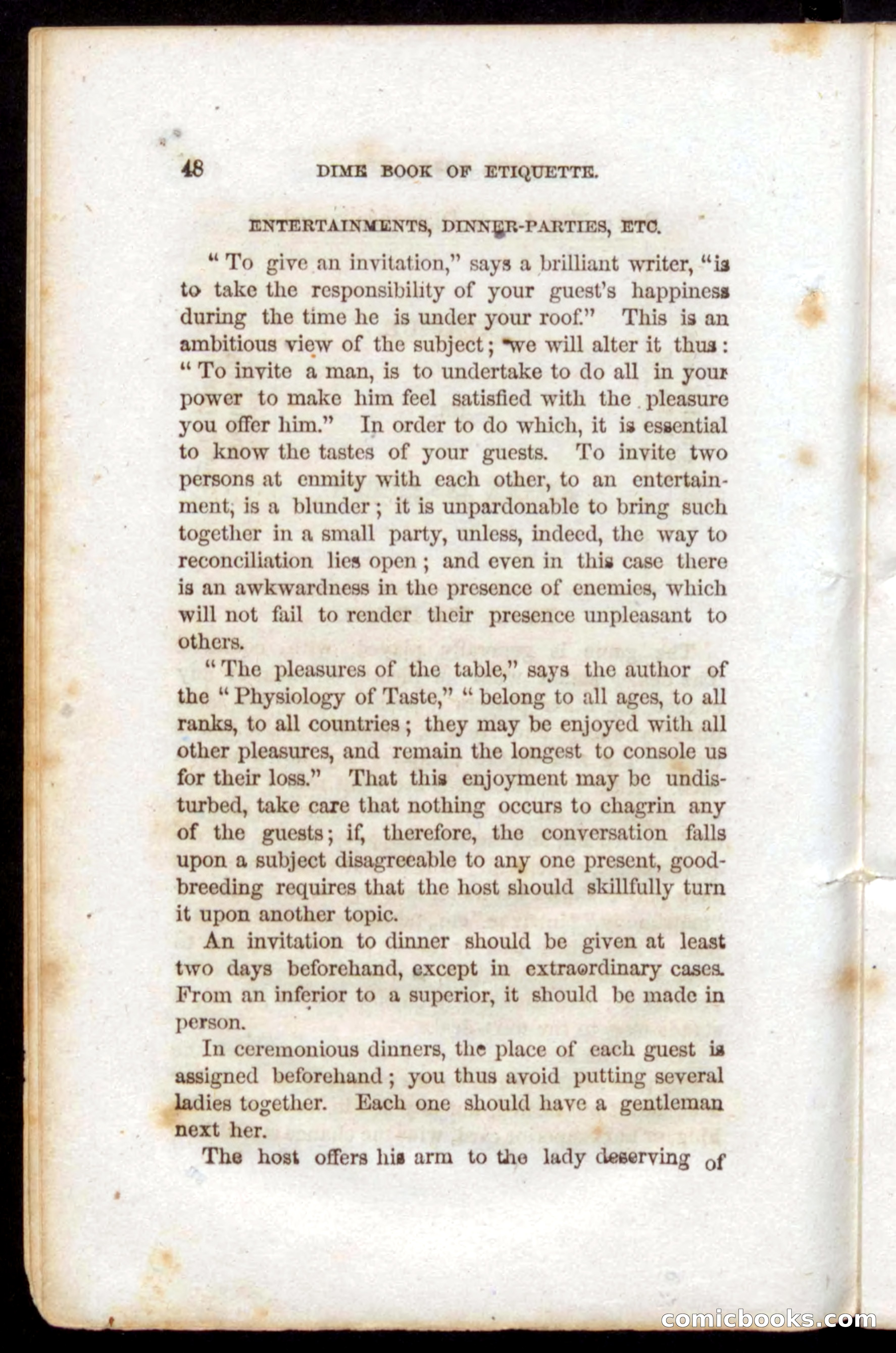 Beadle's Dime Book of Etiquette — page 46 of 72