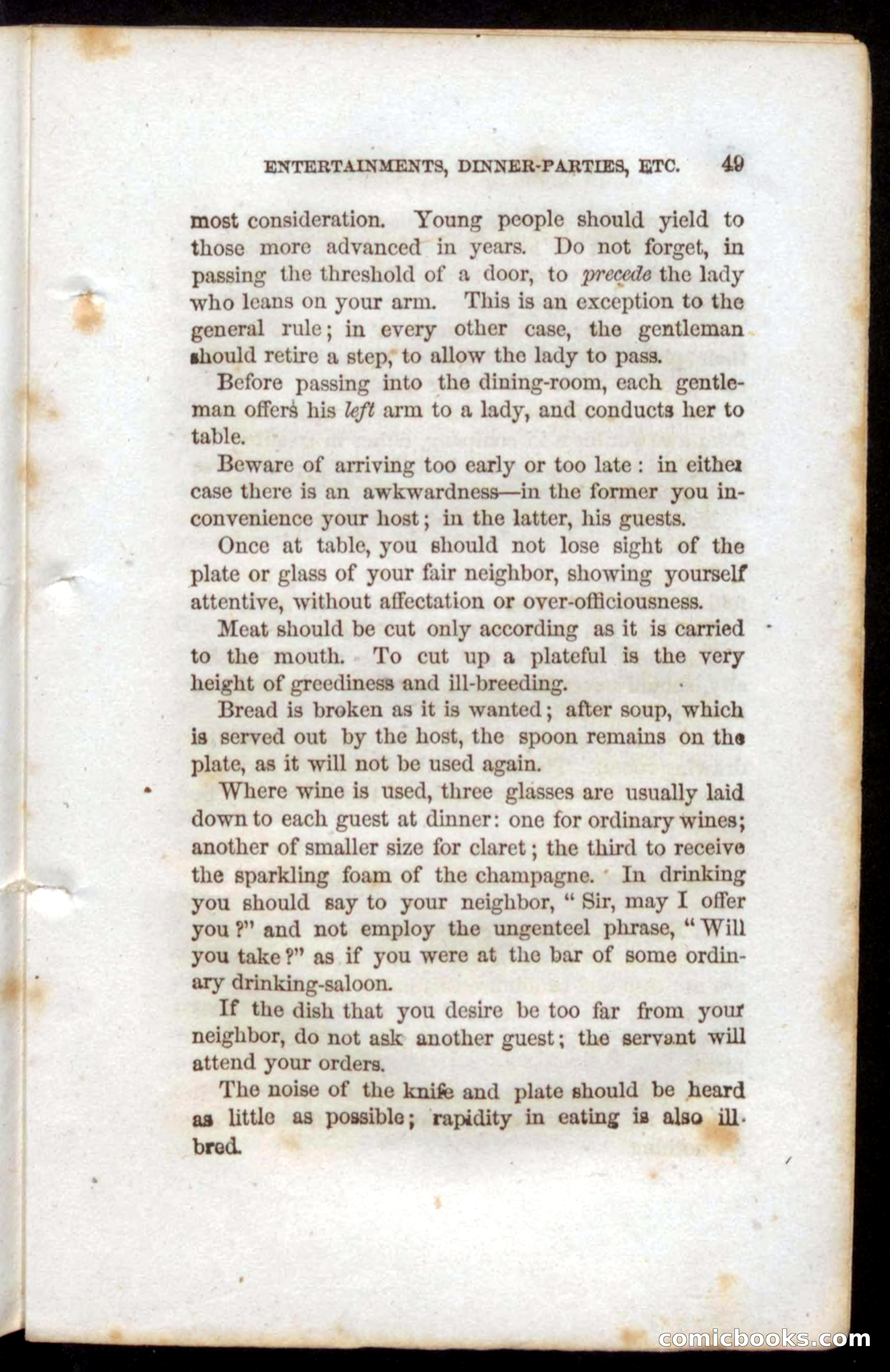 Beadle's Dime Book of Etiquette — page 47 of 72