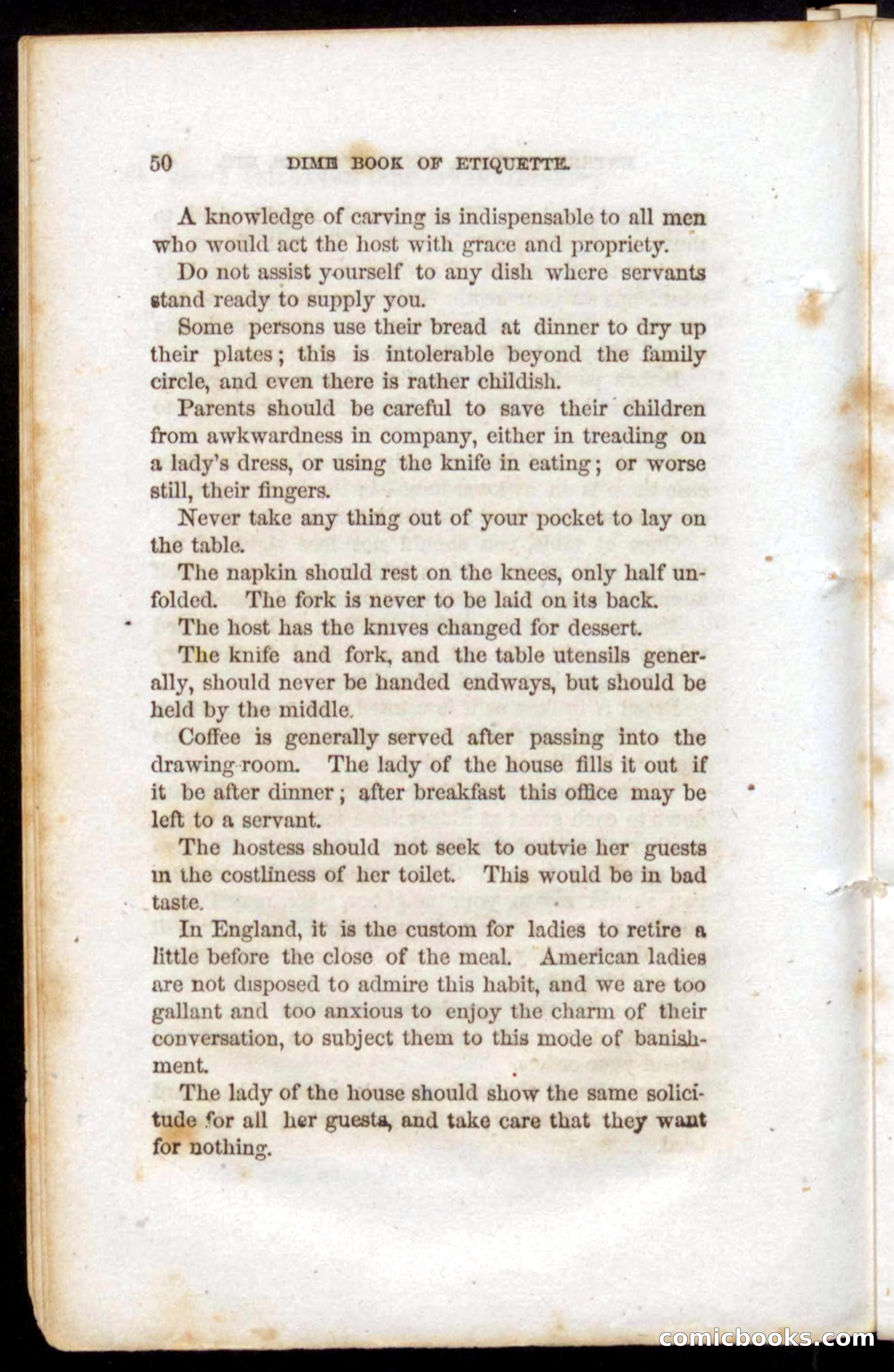 Beadle's Dime Book of Etiquette — page 48 of 72