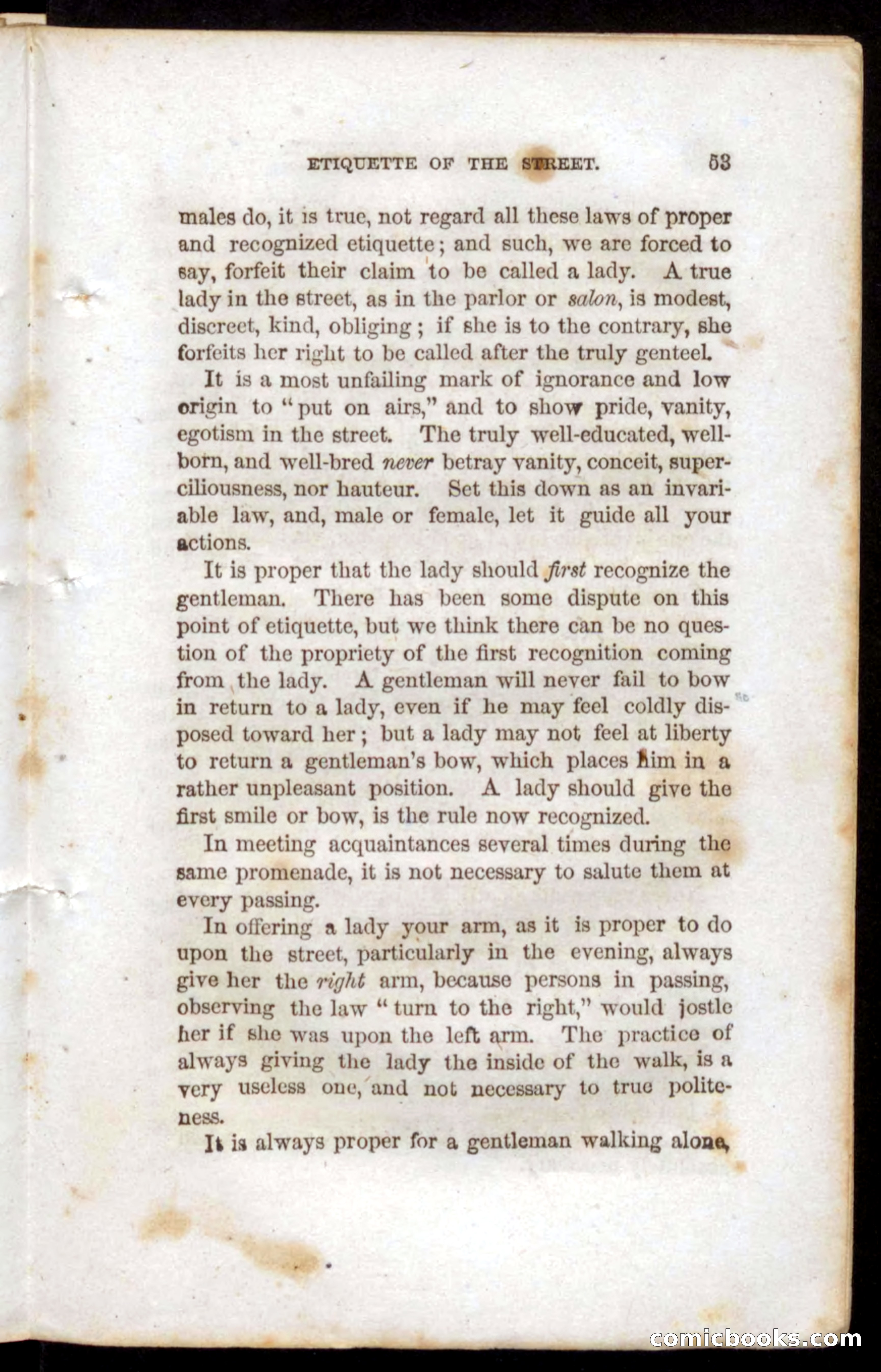Beadle's Dime Book of Etiquette — page 51 of 72