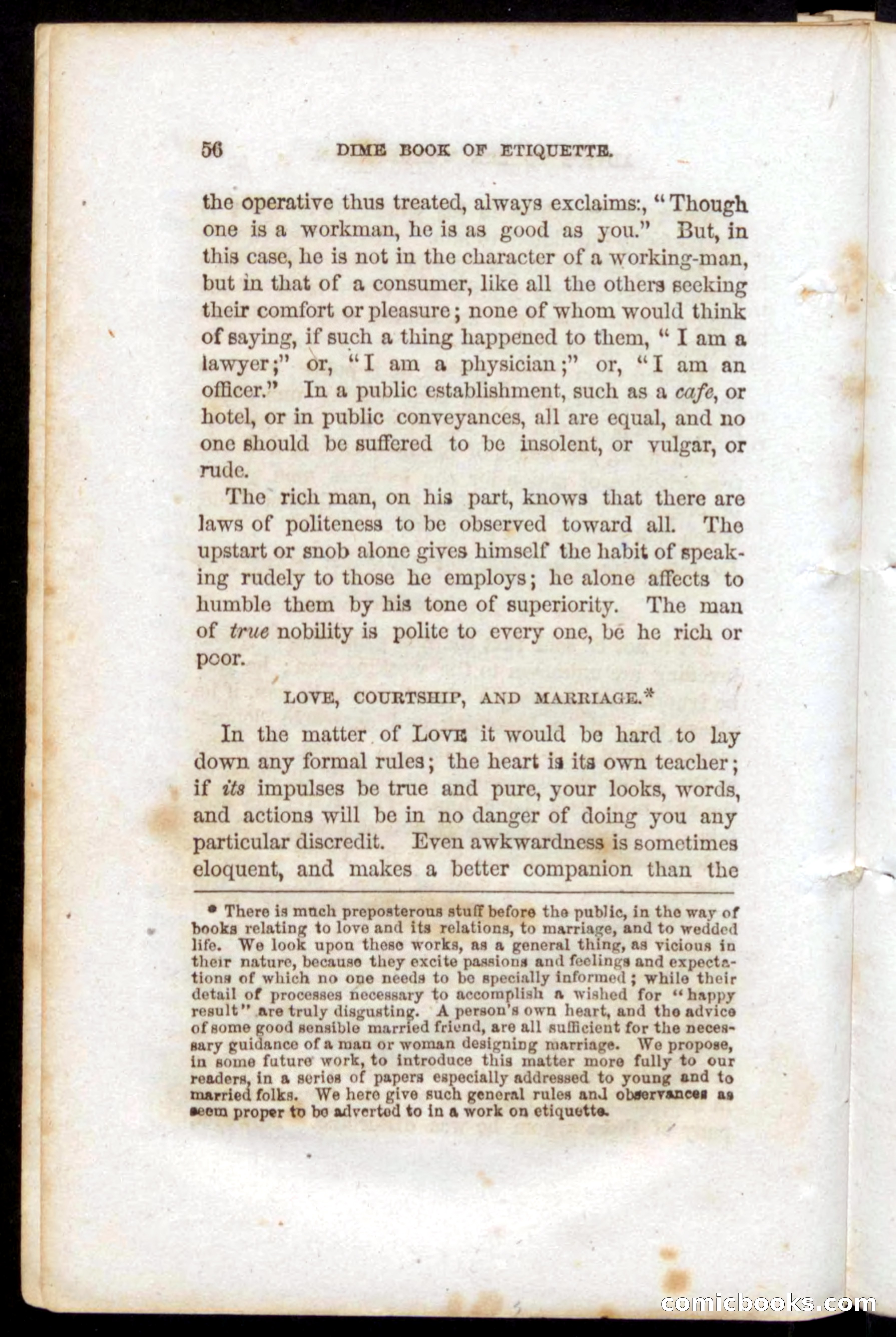 Beadle's Dime Book of Etiquette — page 54 of 72