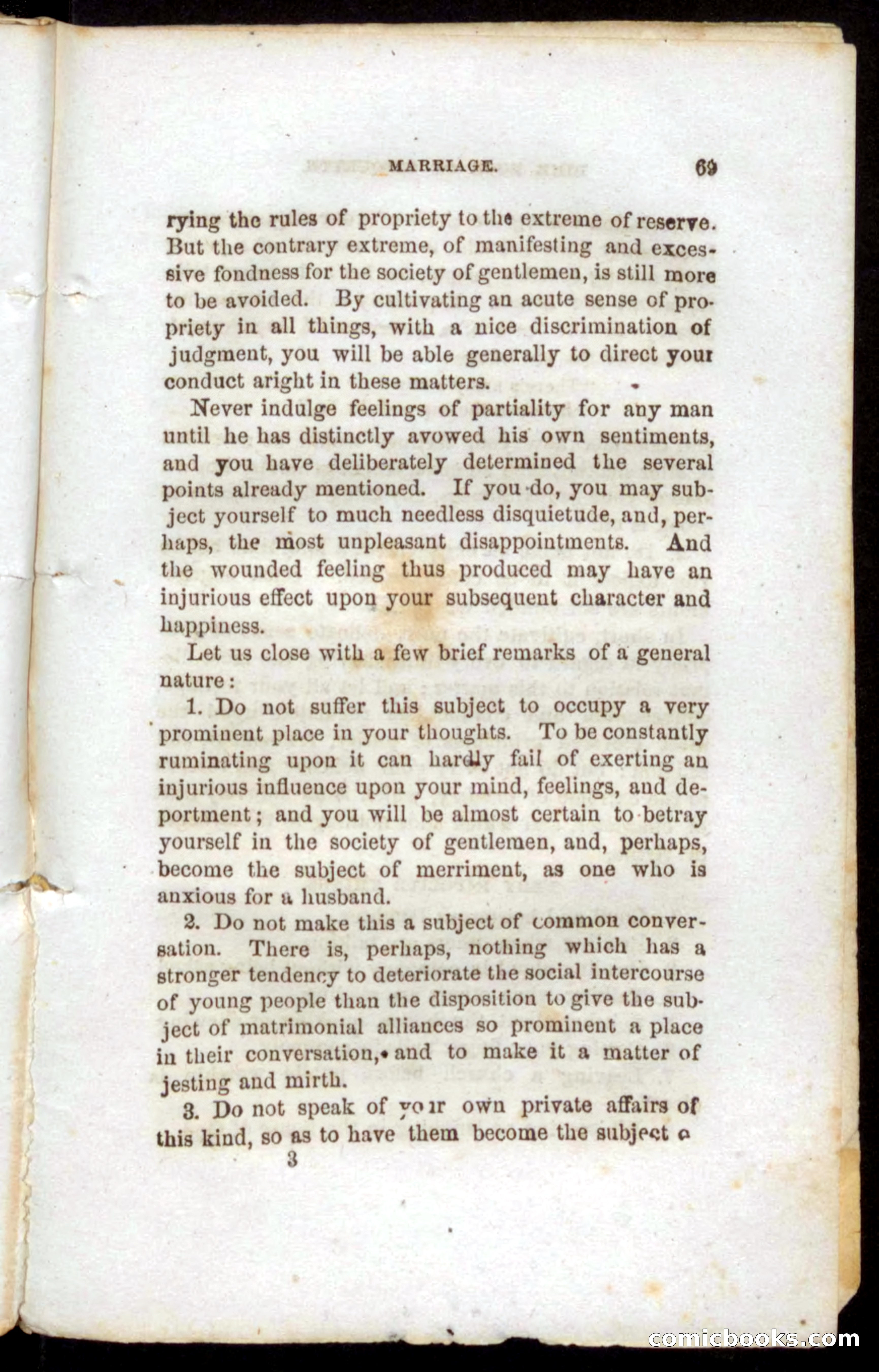 Beadle's Dime Book of Etiquette — page 67 of 72