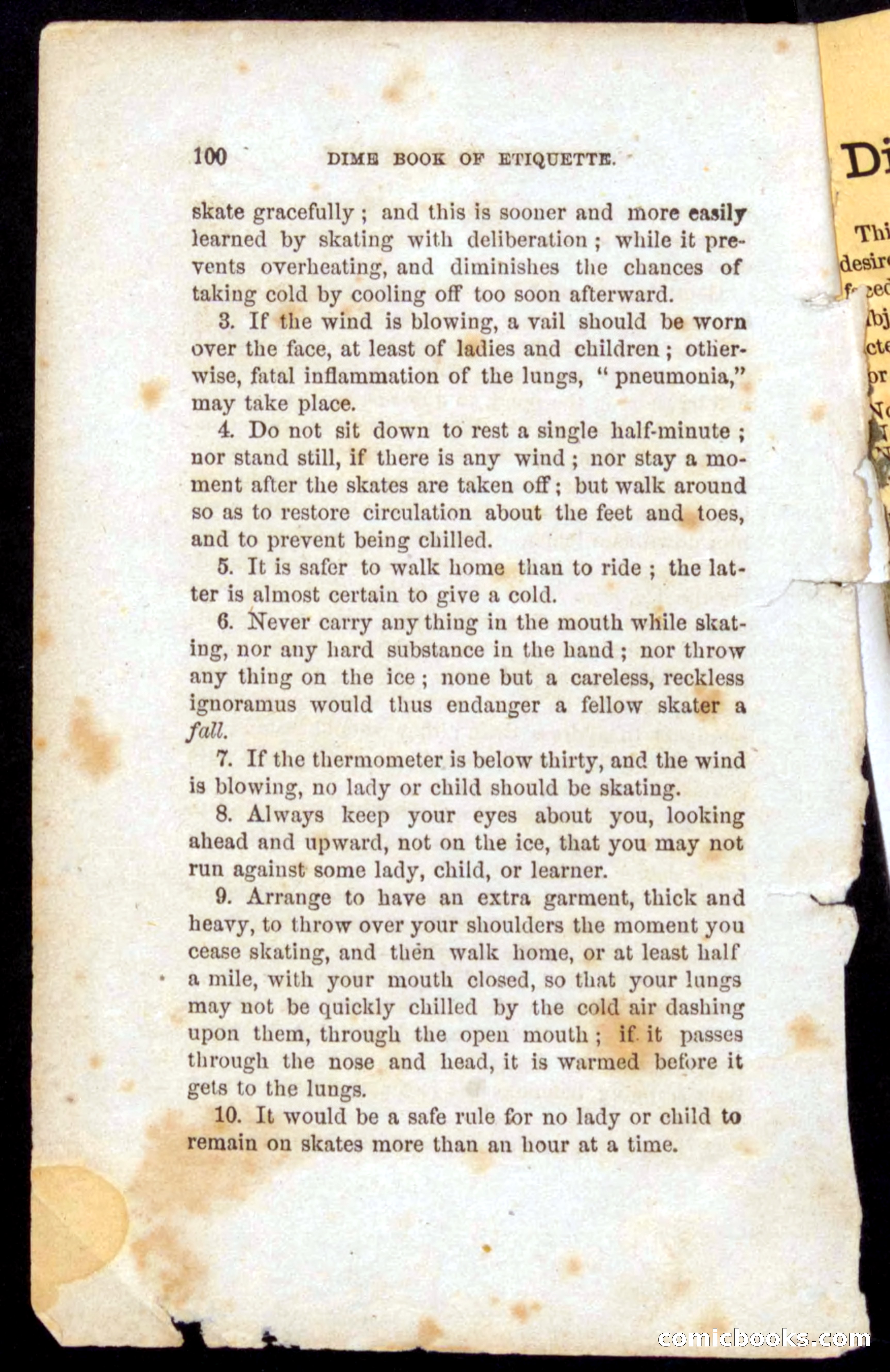 Beadle's Dime Book of Etiquette — page 70 of 72