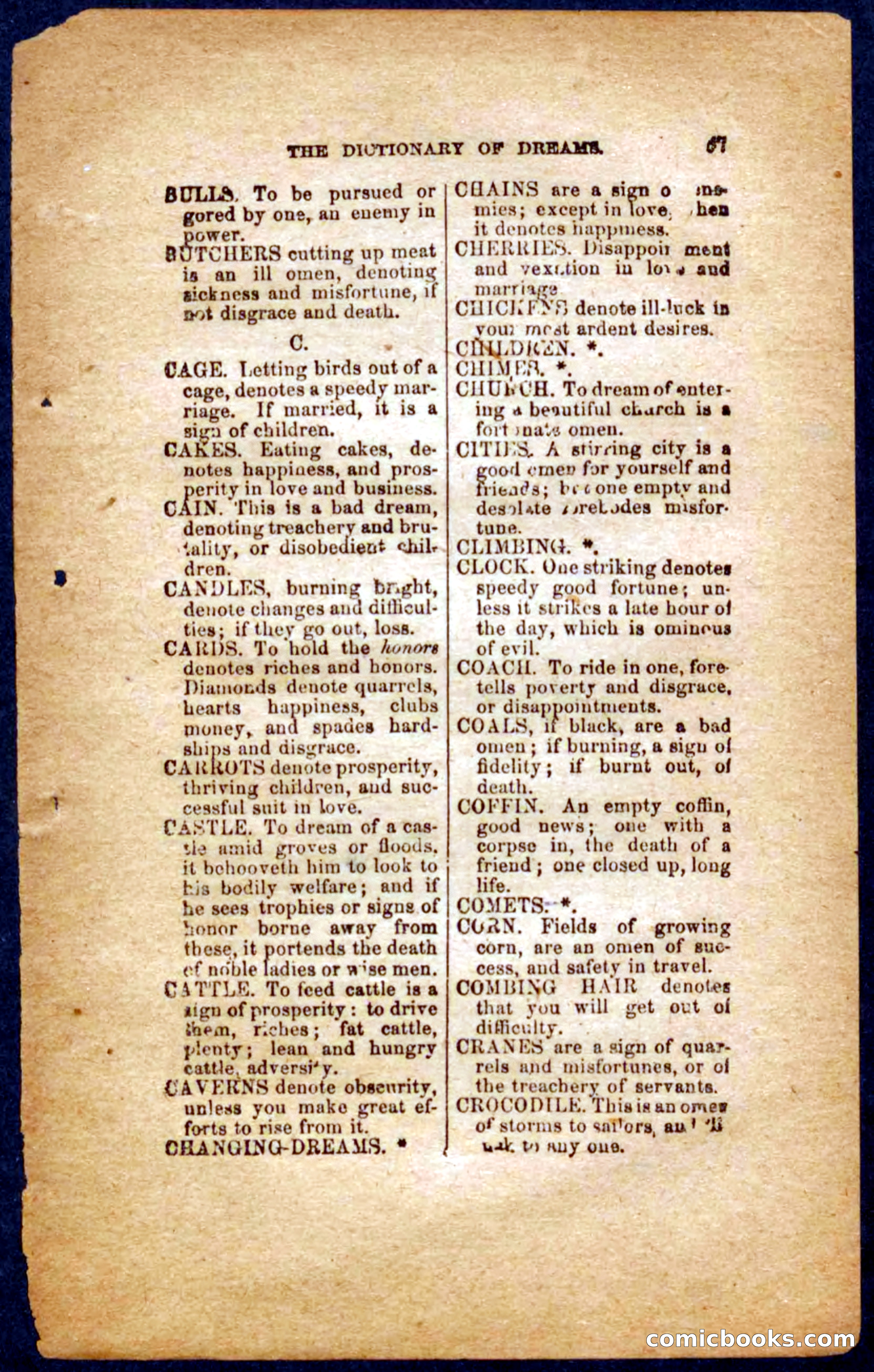 Beadle's Dime Book of Dreams — page 69 of 86