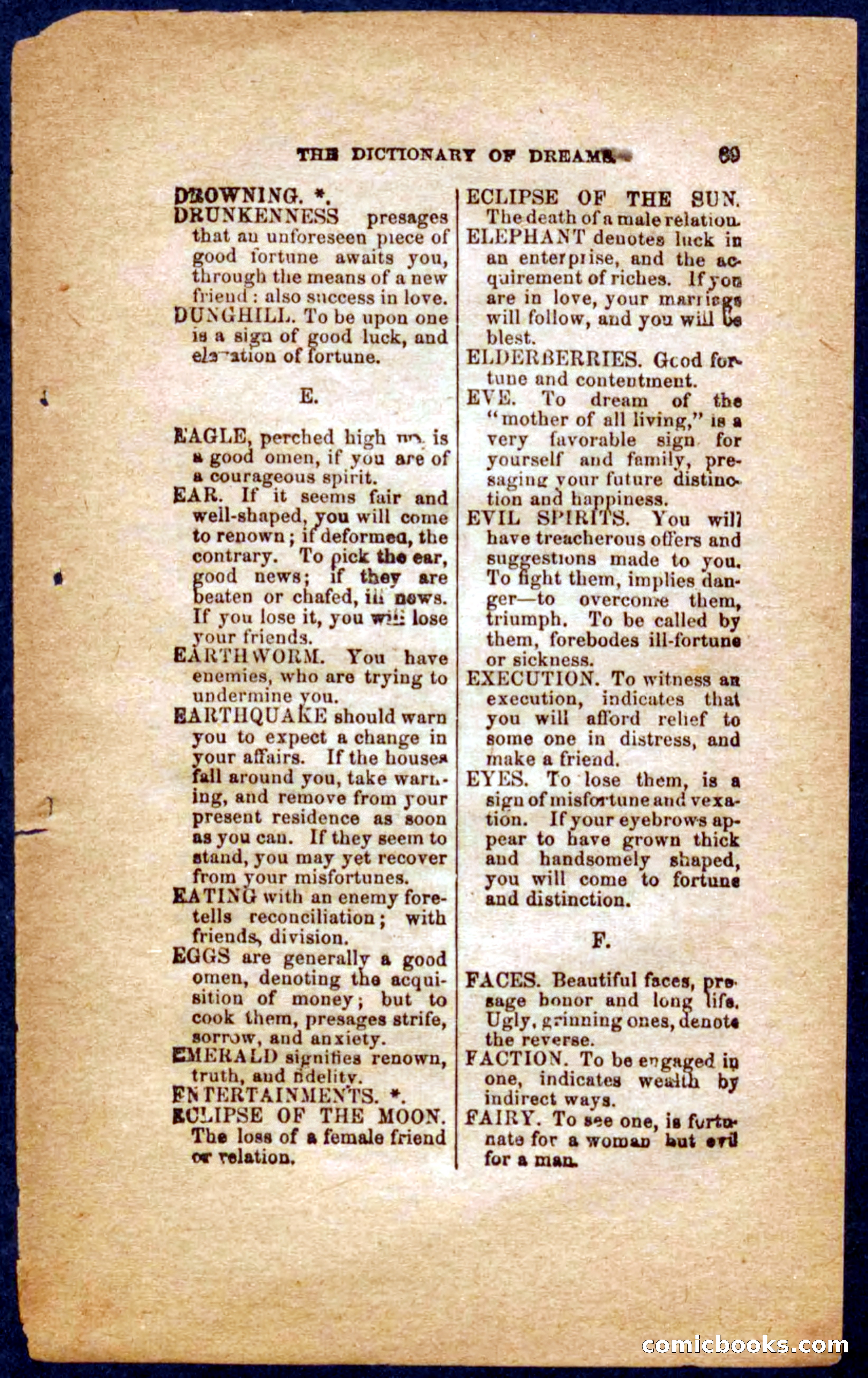 Beadle's Dime Book of Dreams — page 71 of 86
