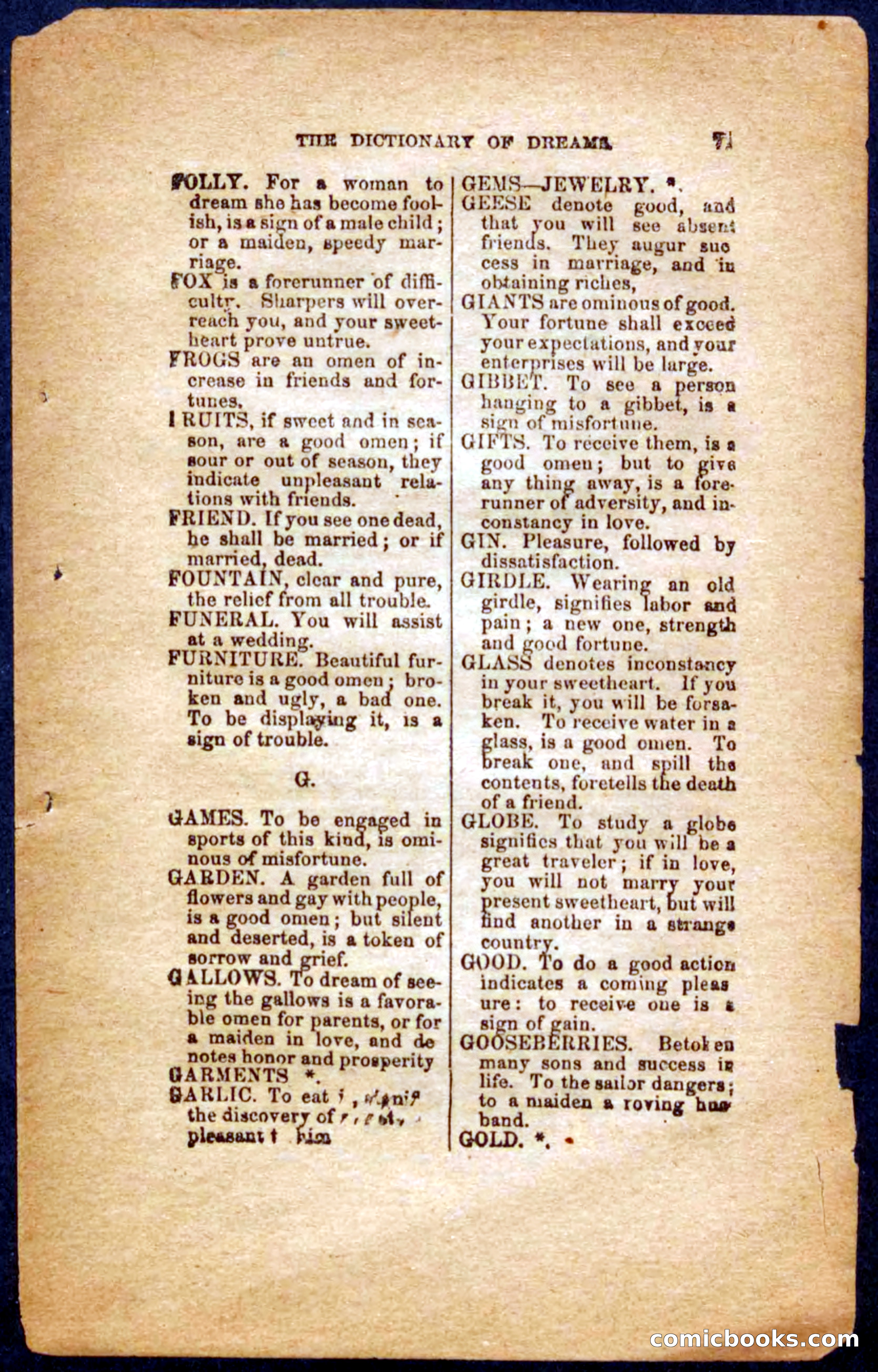 Beadle's Dime Book of Dreams — page 73 of 86