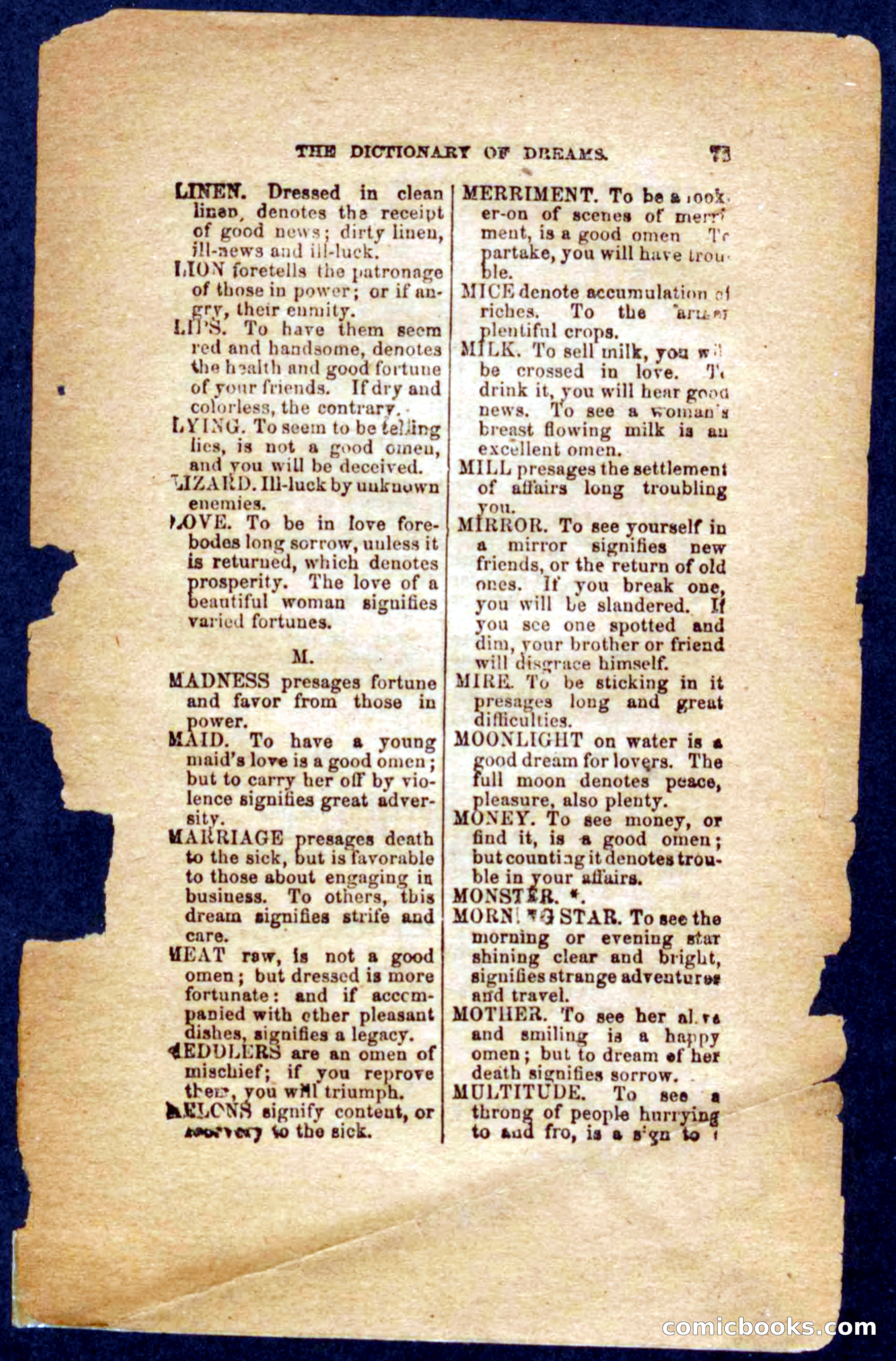Beadle's Dime Book of Dreams — page 77 of 86