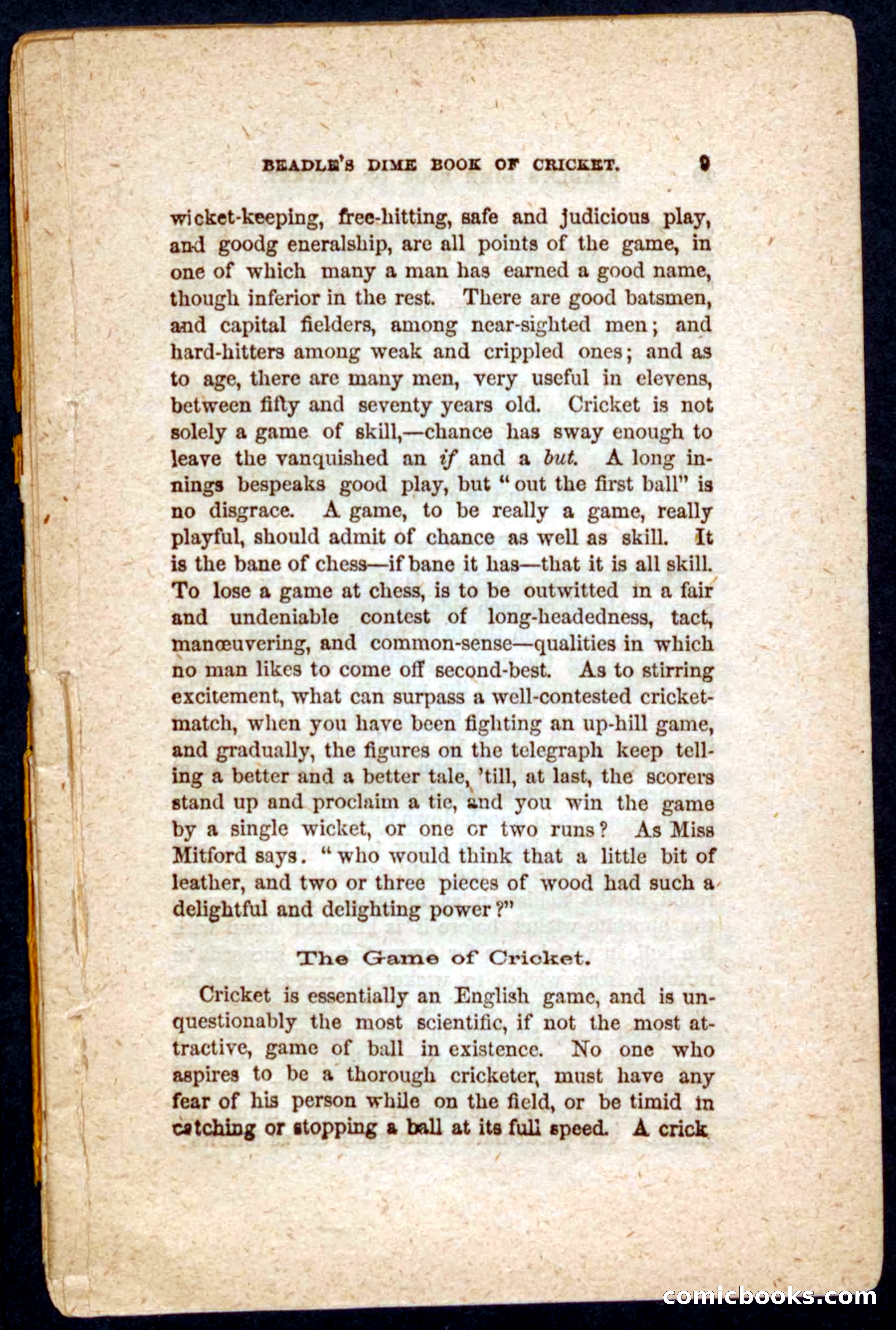 Beadle's Dime Cricket and Foot-Ball — page 9 of 52