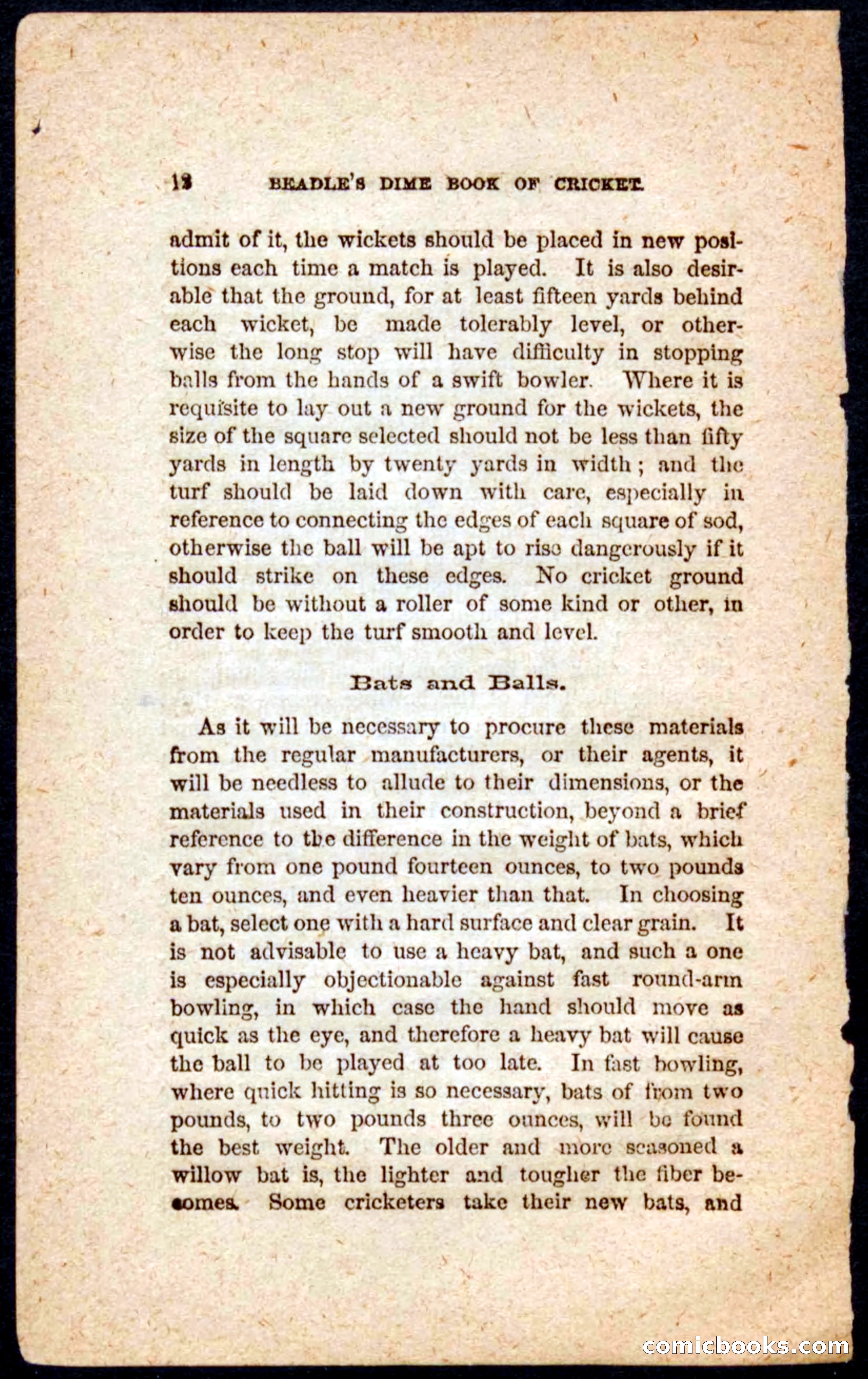 Beadle's Dime Cricket and Foot-Ball — page 12 of 52