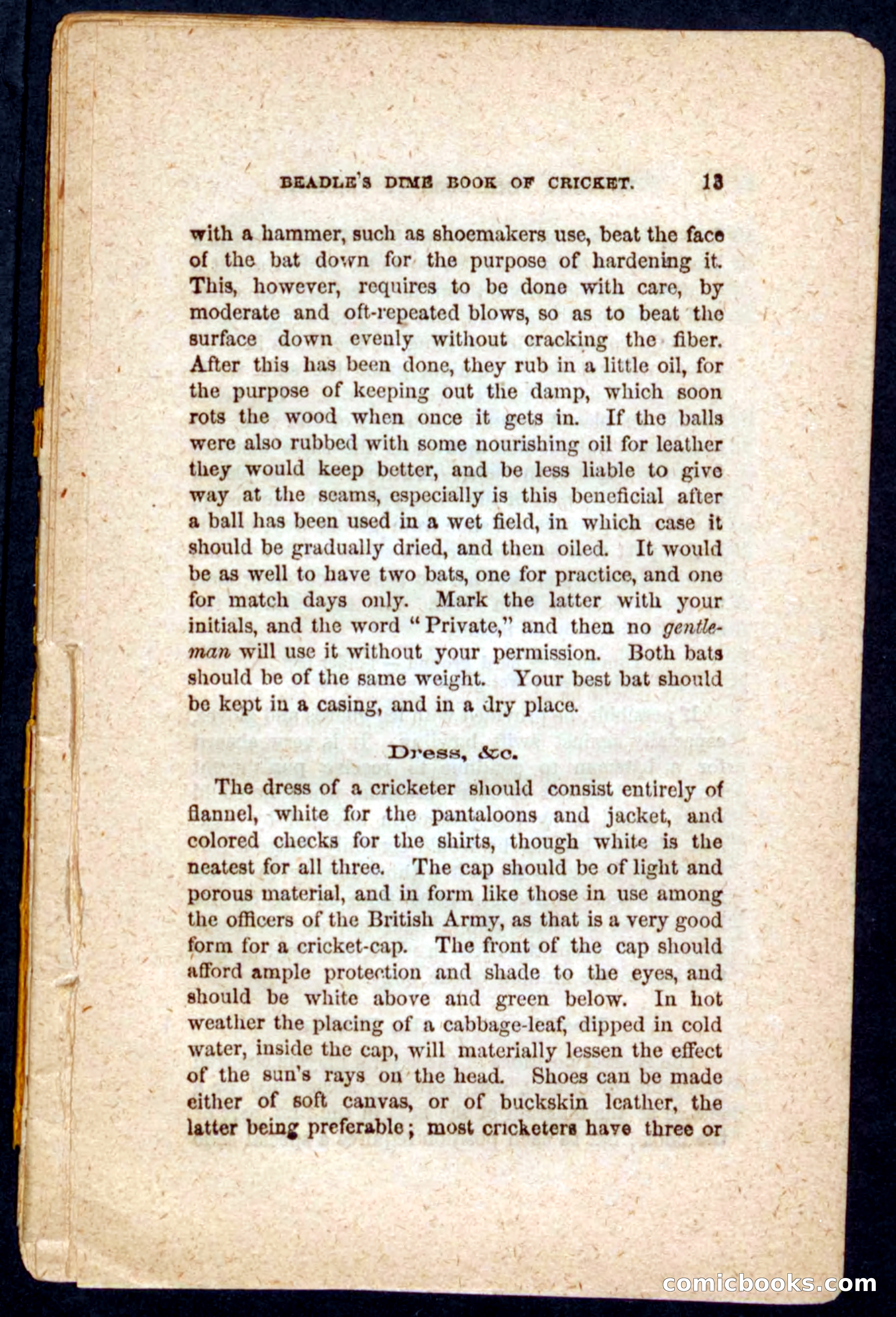 Beadle's Dime Cricket and Foot-Ball — page 13 of 52