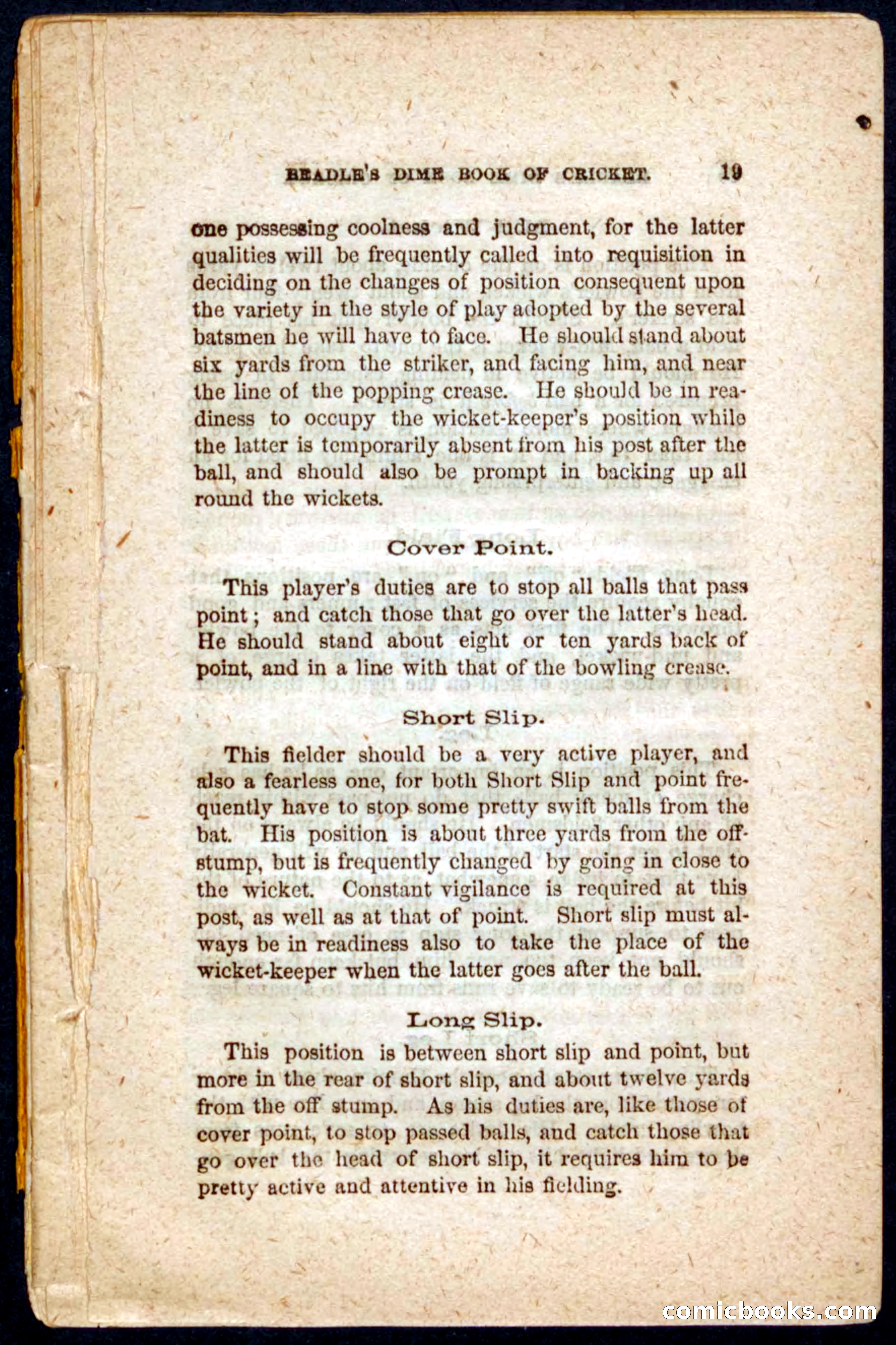Beadle's Dime Cricket and Foot-Ball — page 19 of 52