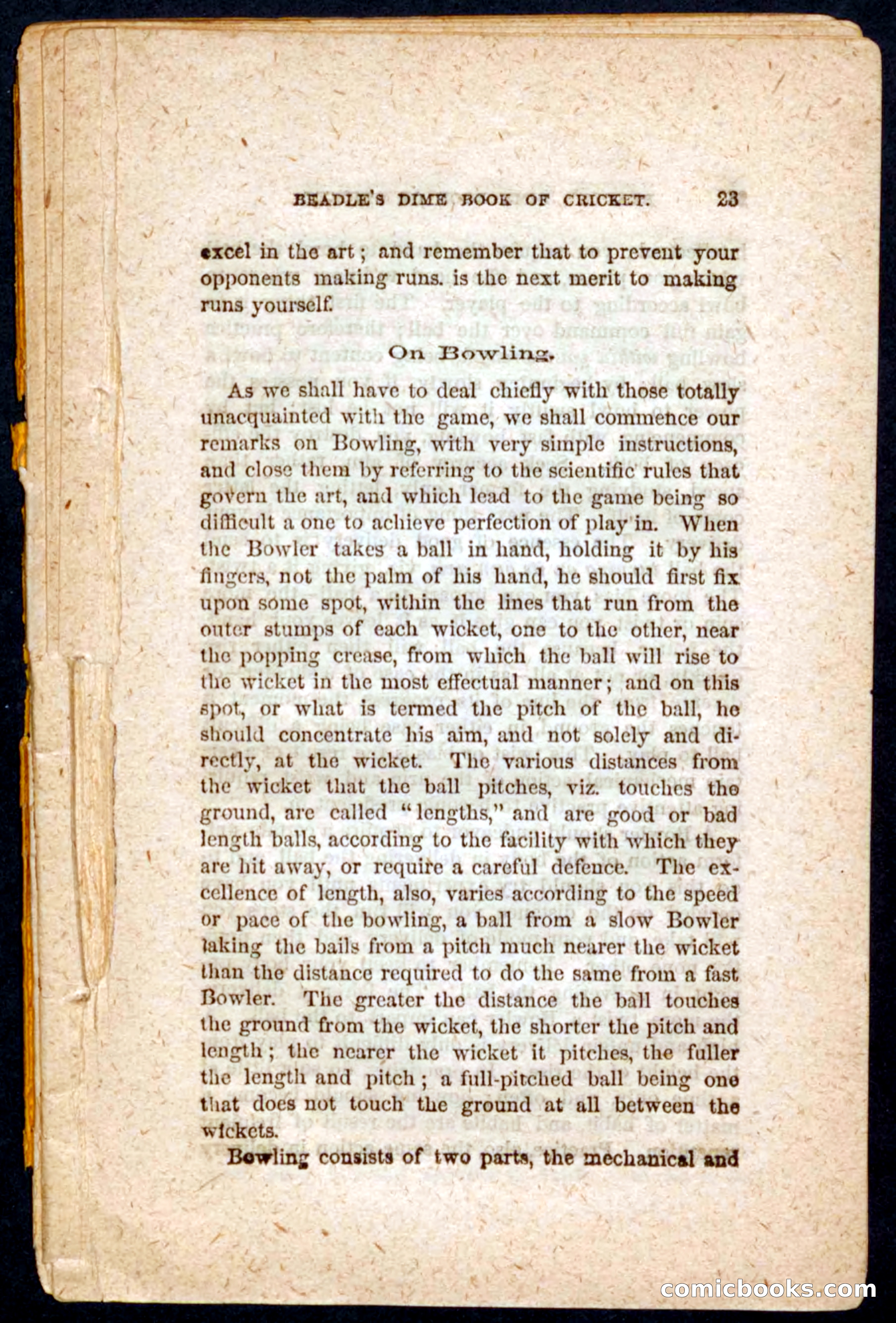 Beadle's Dime Cricket and Foot-Ball — page 23 of 52