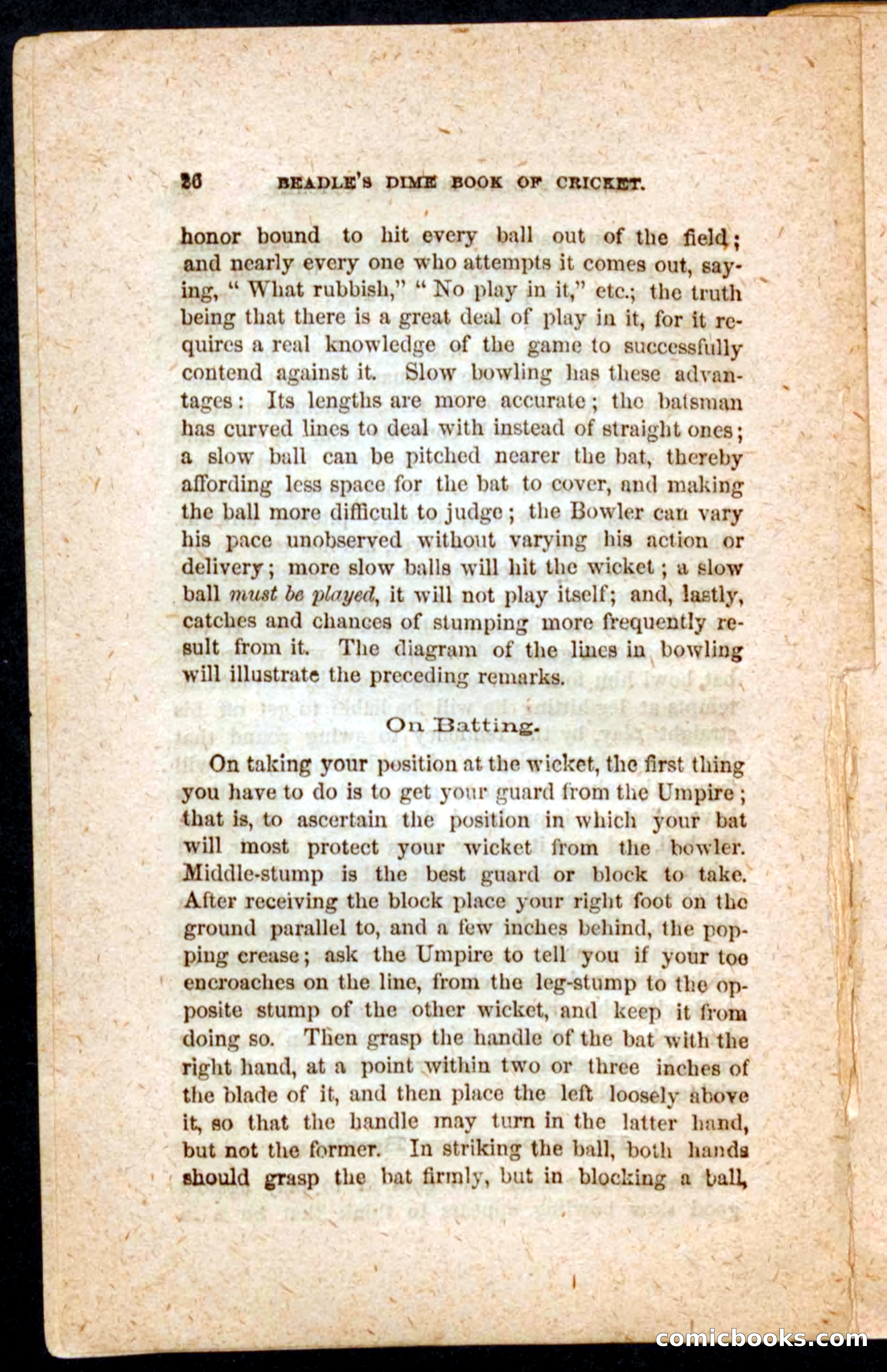 Beadle's Dime Cricket and Foot-Ball — page 26 of 52