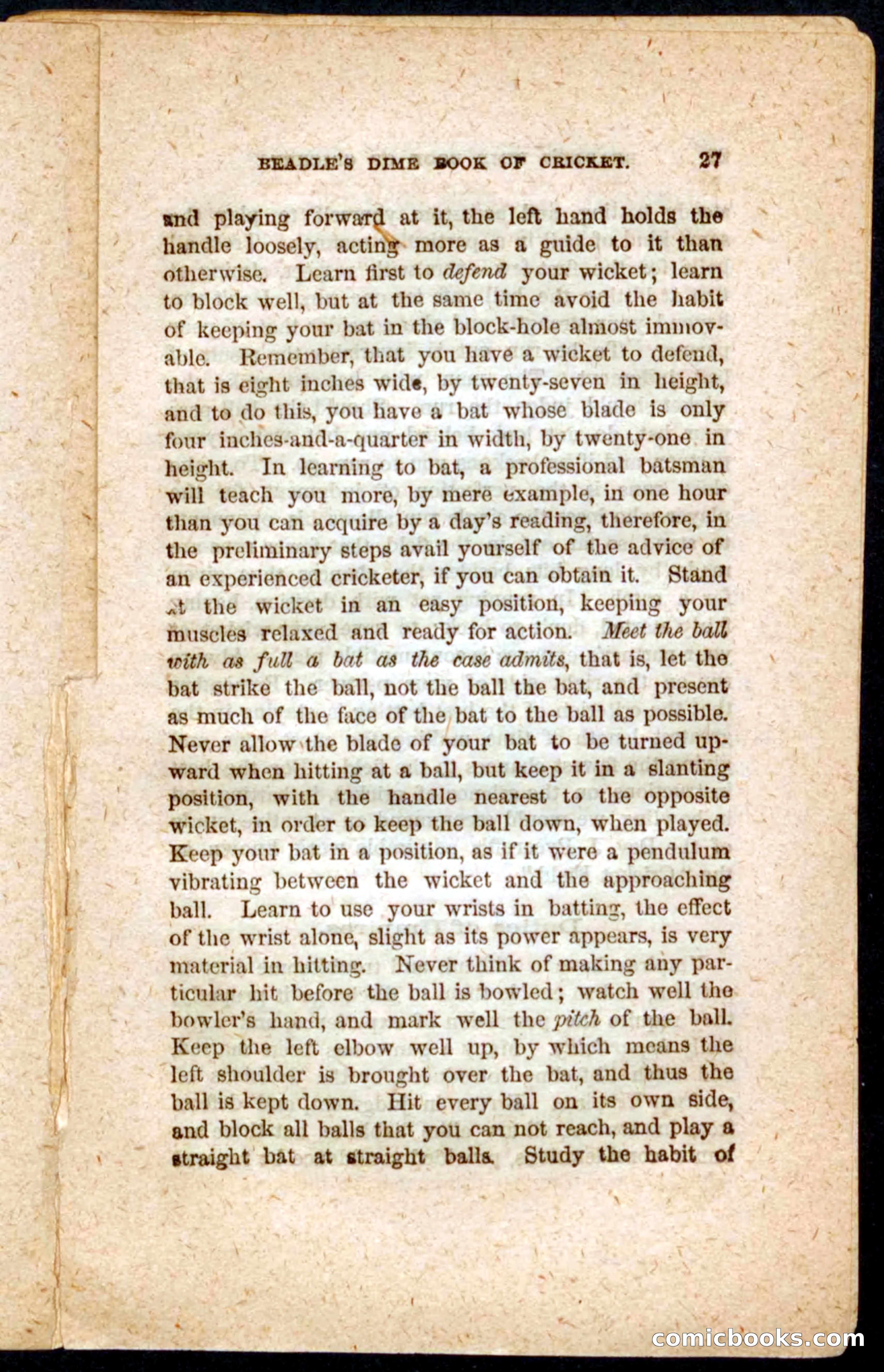 Beadle's Dime Cricket and Foot-Ball — page 27 of 52