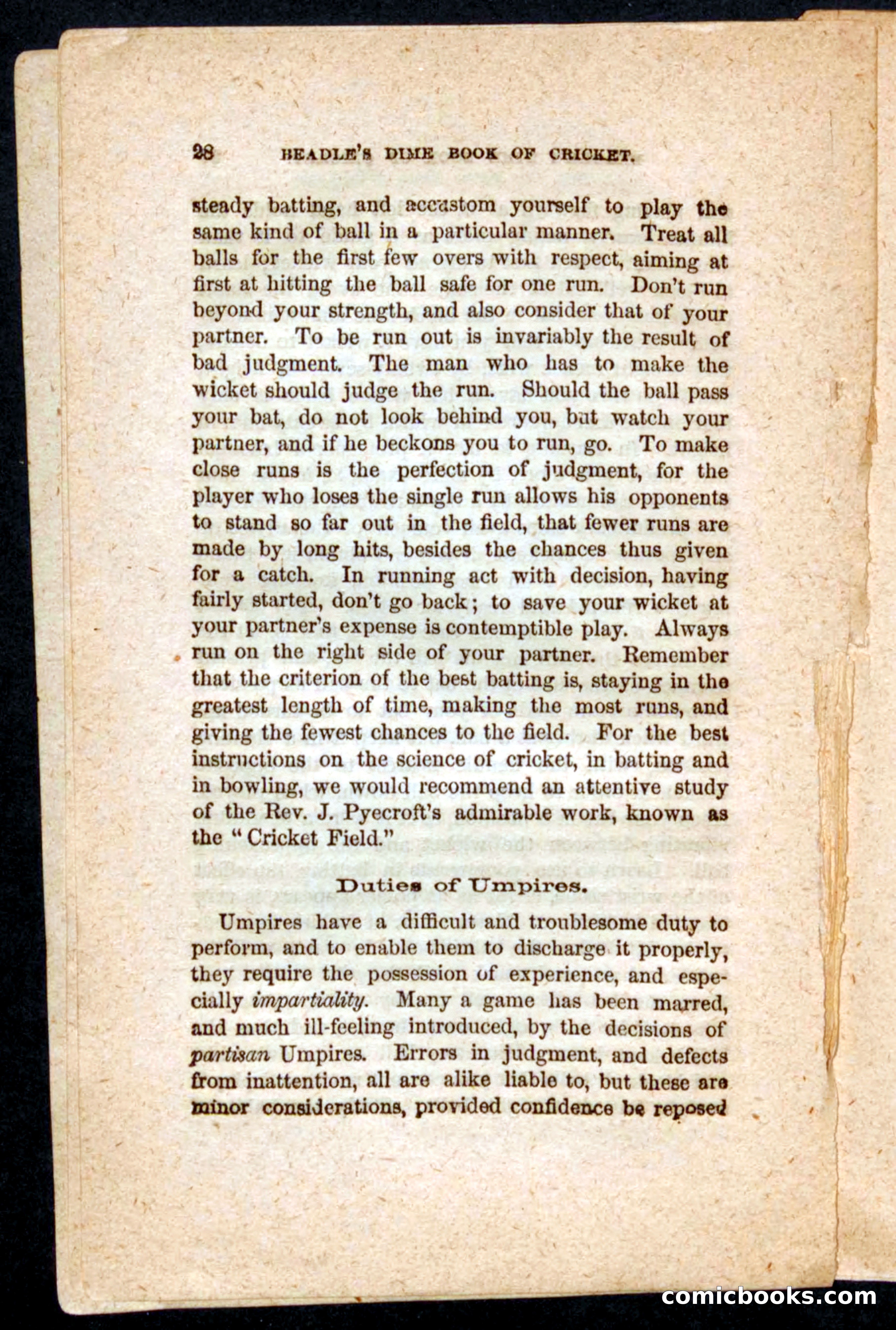 Beadle's Dime Cricket and Foot-Ball — page 28 of 52