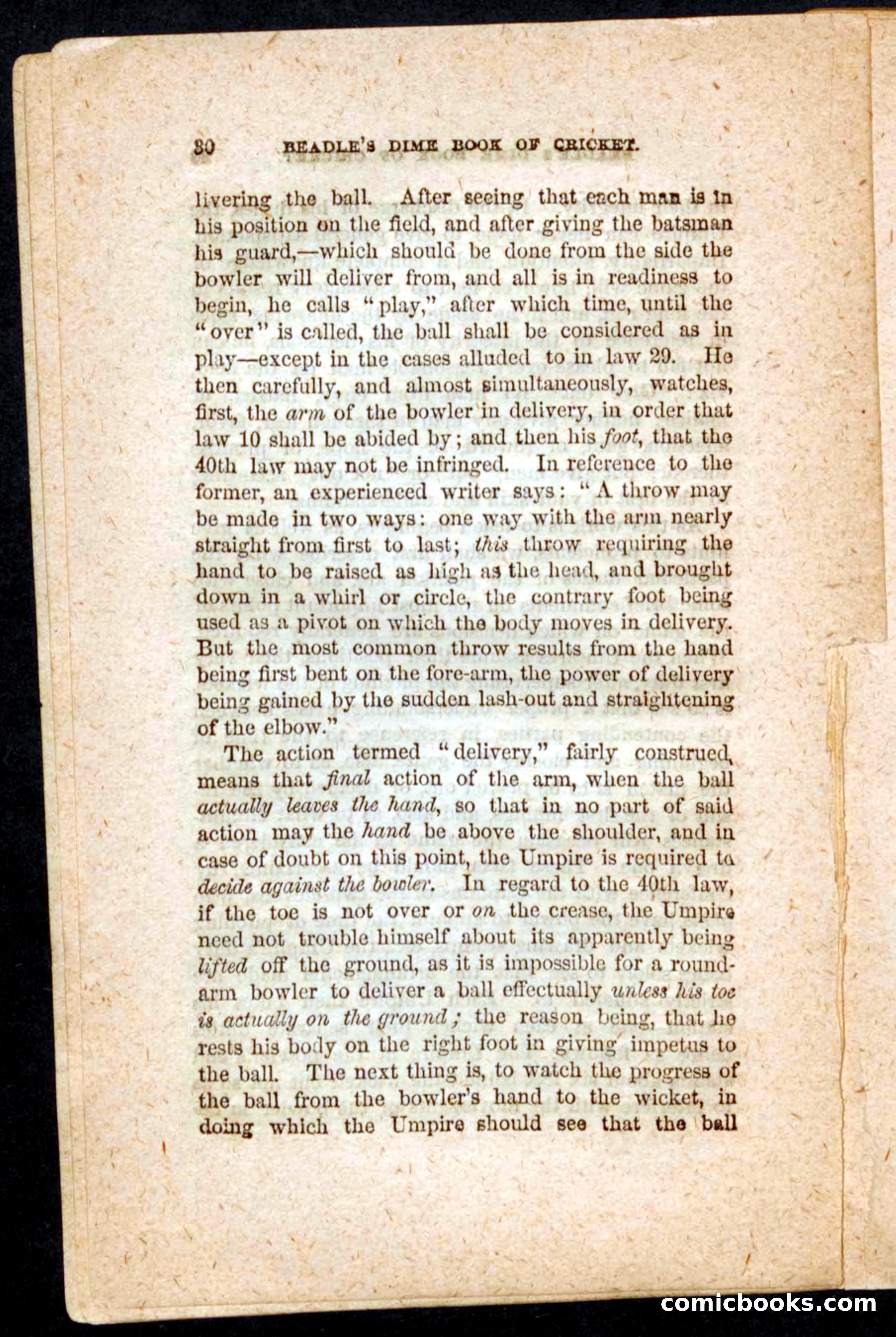 Beadle's Dime Cricket and Foot-Ball — page 30 of 52