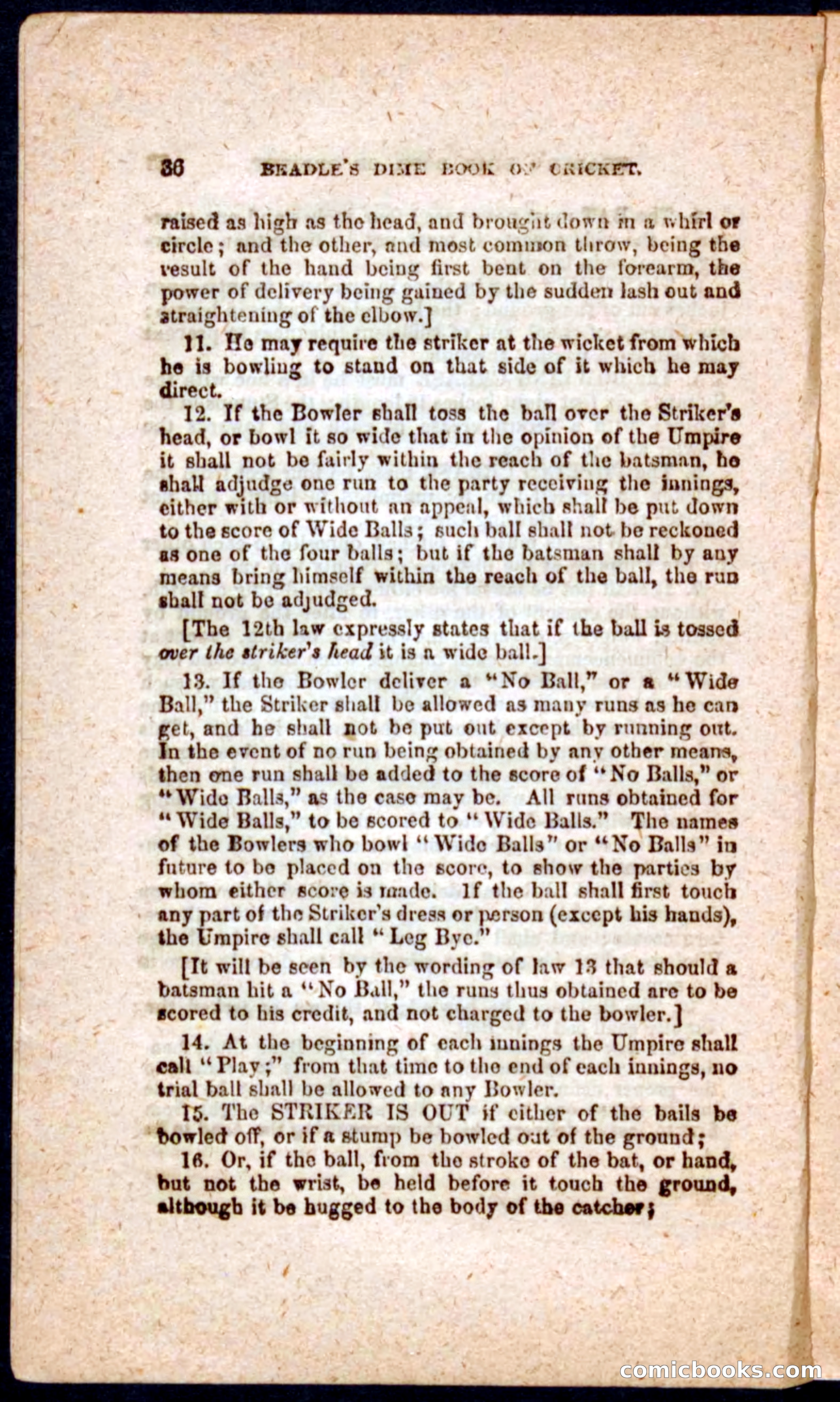 Beadle's Dime Cricket and Foot-Ball — page 36 of 52