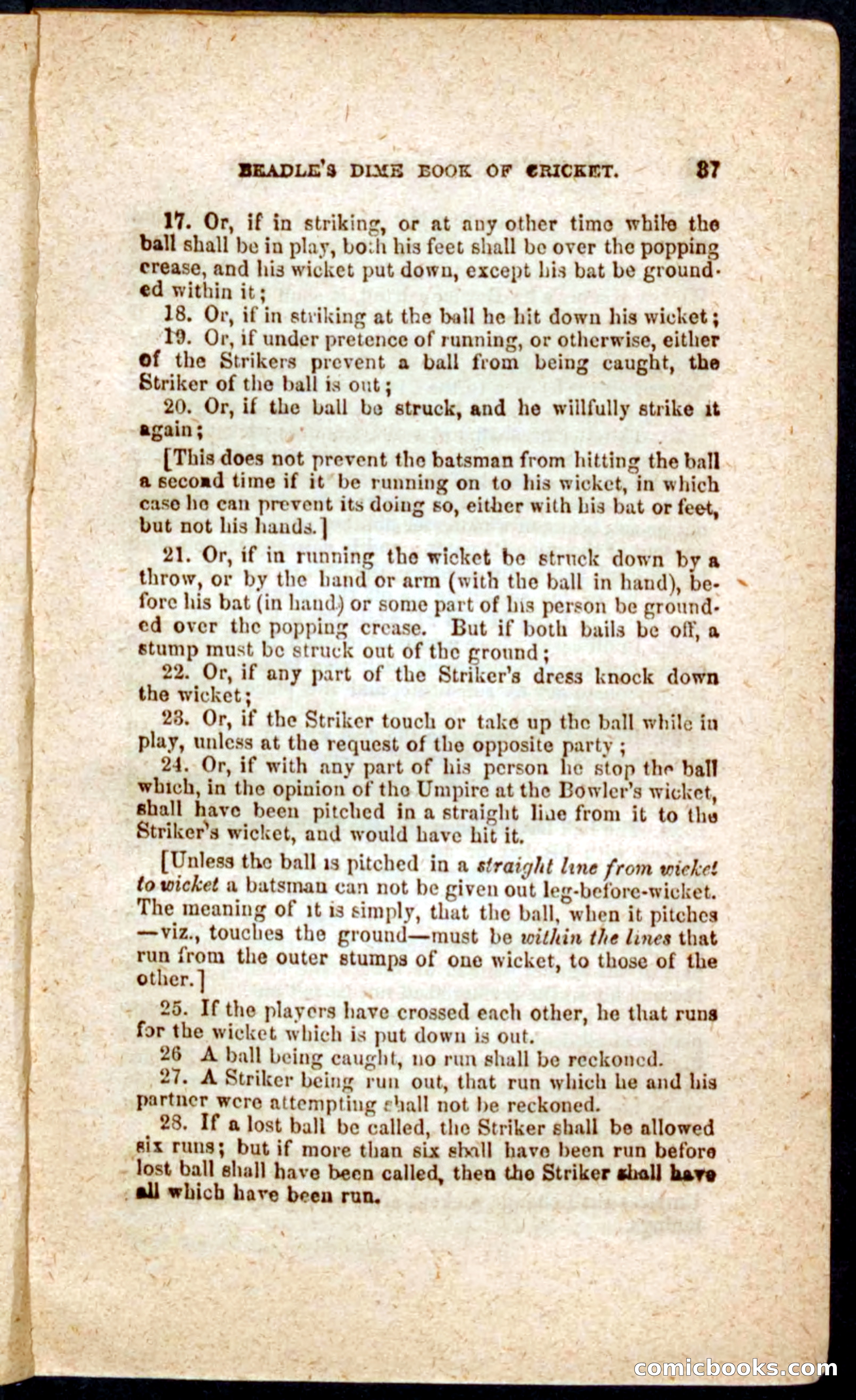 Beadle's Dime Cricket and Foot-Ball — page 37 of 52