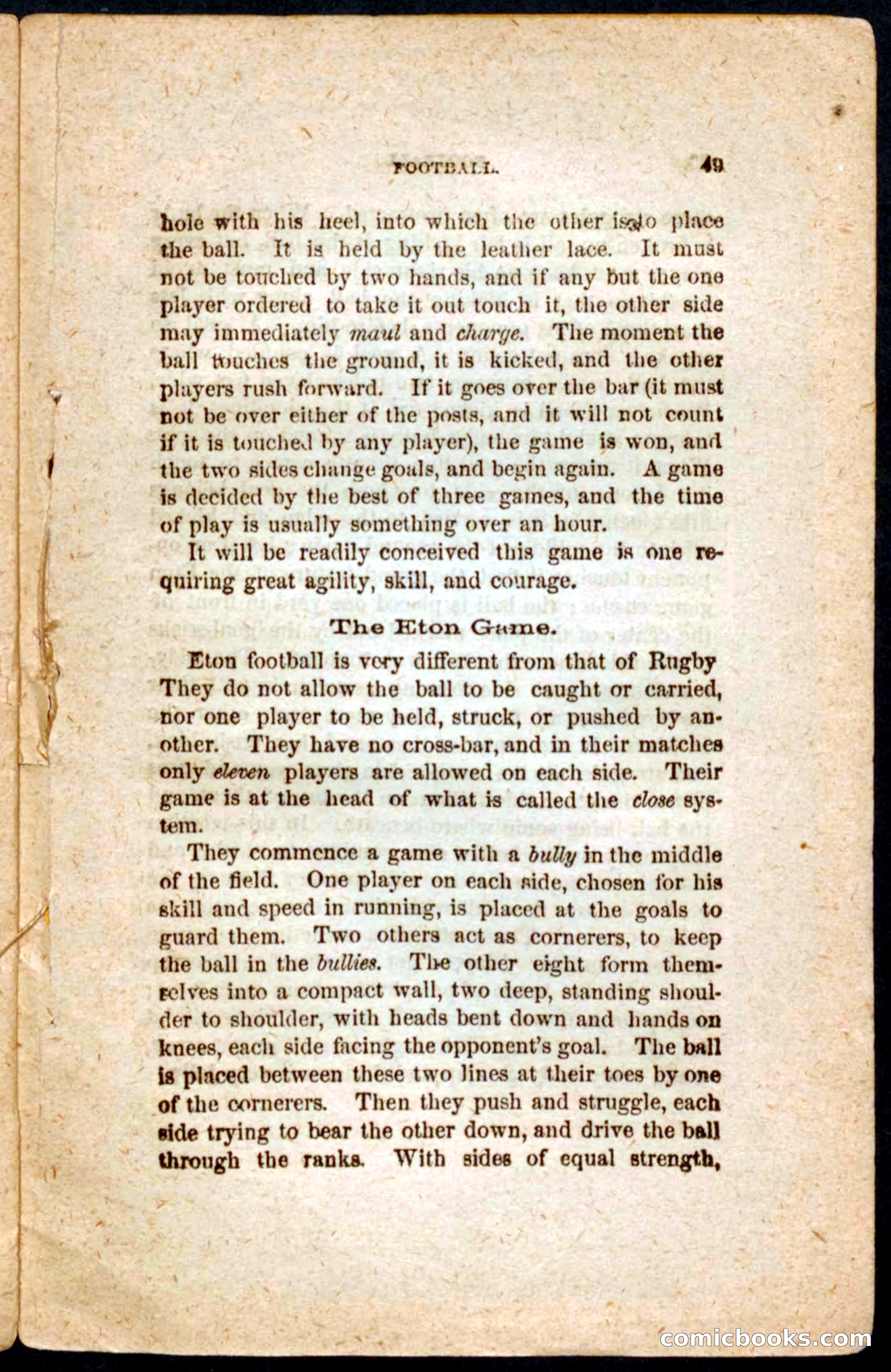 Beadle's Dime Cricket and Foot-Ball — page 49 of 52
