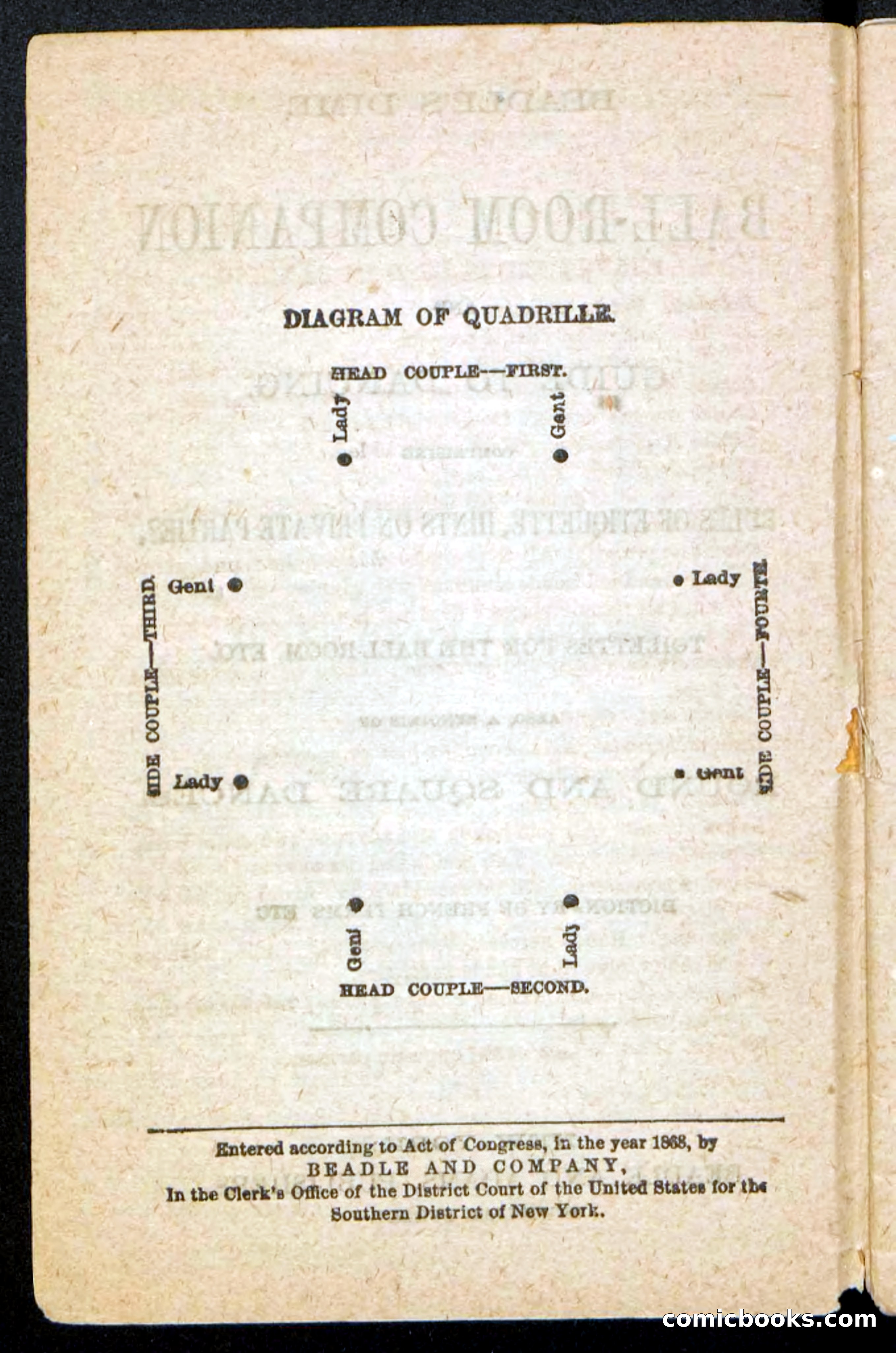 Beadle's Dime Handbooks: Ball-Room Companion and Guide to Dancing — page 4 of 36