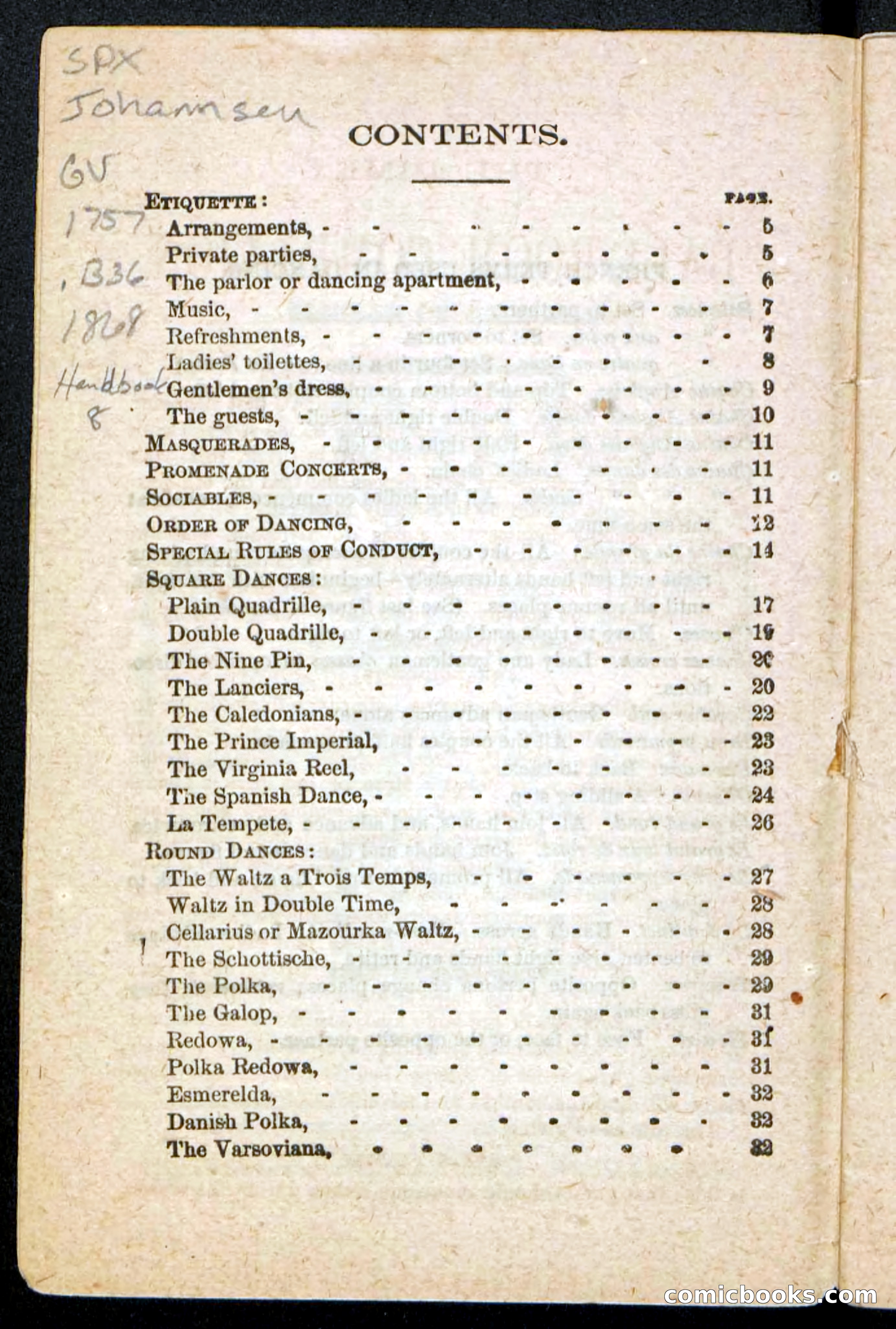 Beadle's Dime Handbooks: Ball-Room Companion and Guide to Dancing — page 6 of 36
