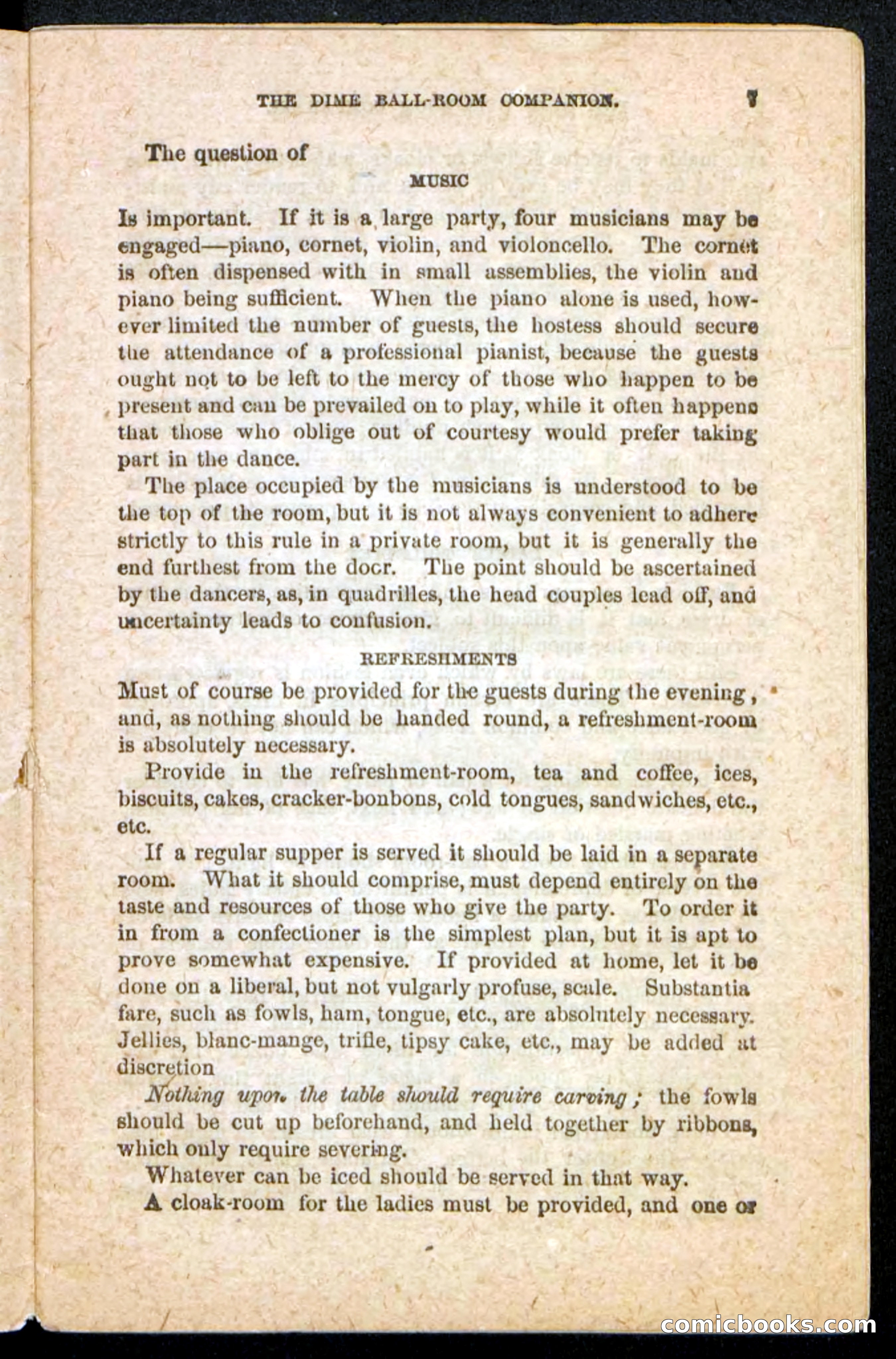 Beadle's Dime Handbooks: Ball-Room Companion and Guide to Dancing — page 9 of 36