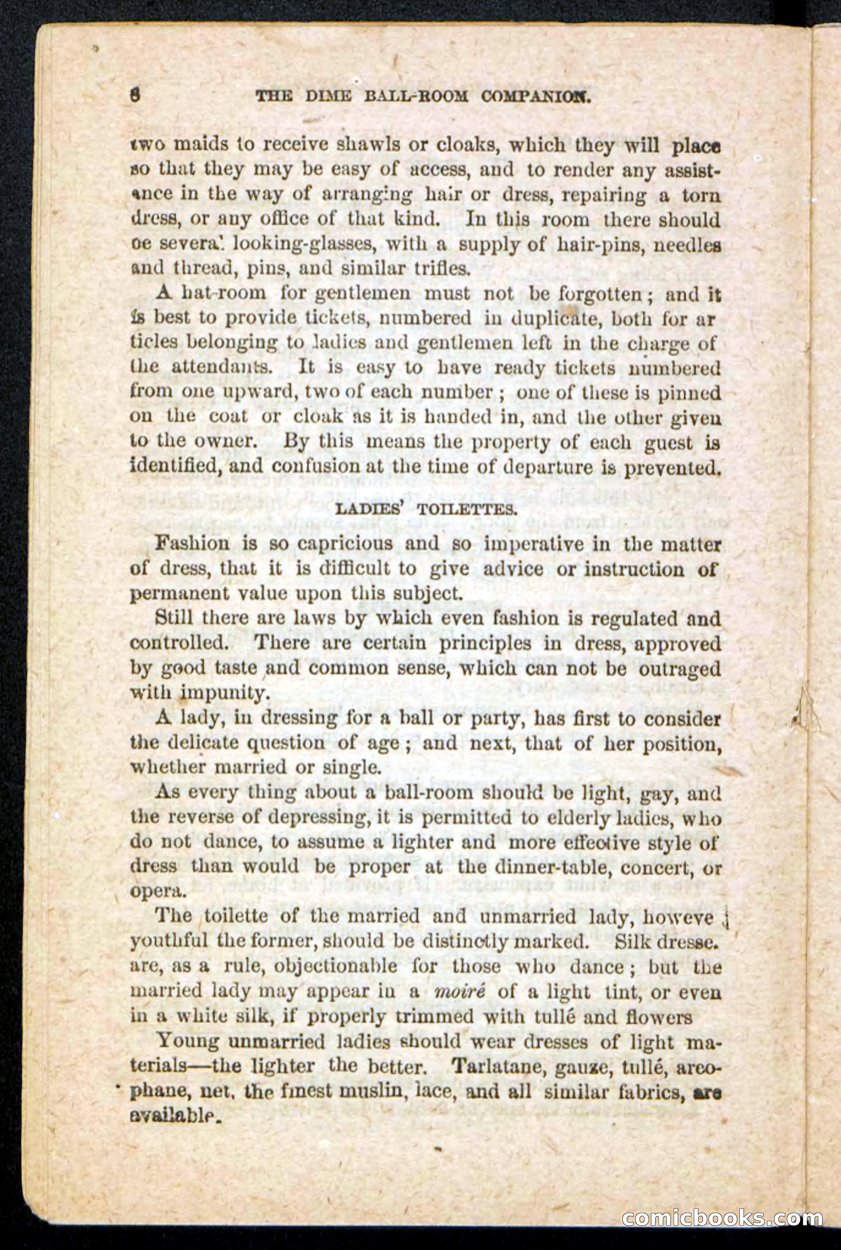 Beadle's Dime Handbooks: Ball-Room Companion and Guide to Dancing — page 10 of 36
