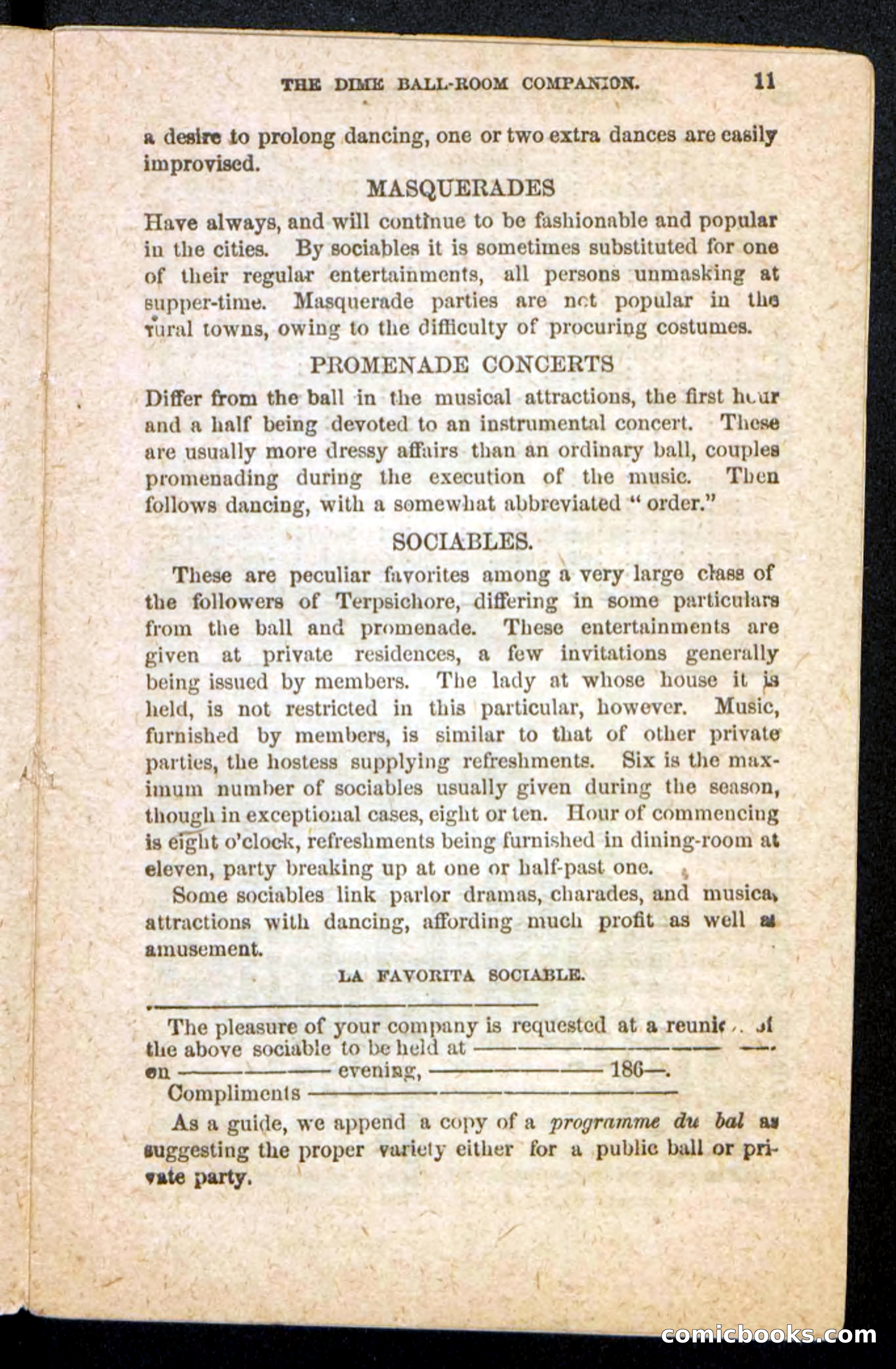 Beadle's Dime Handbooks: Ball-Room Companion and Guide to Dancing — page 13 of 36