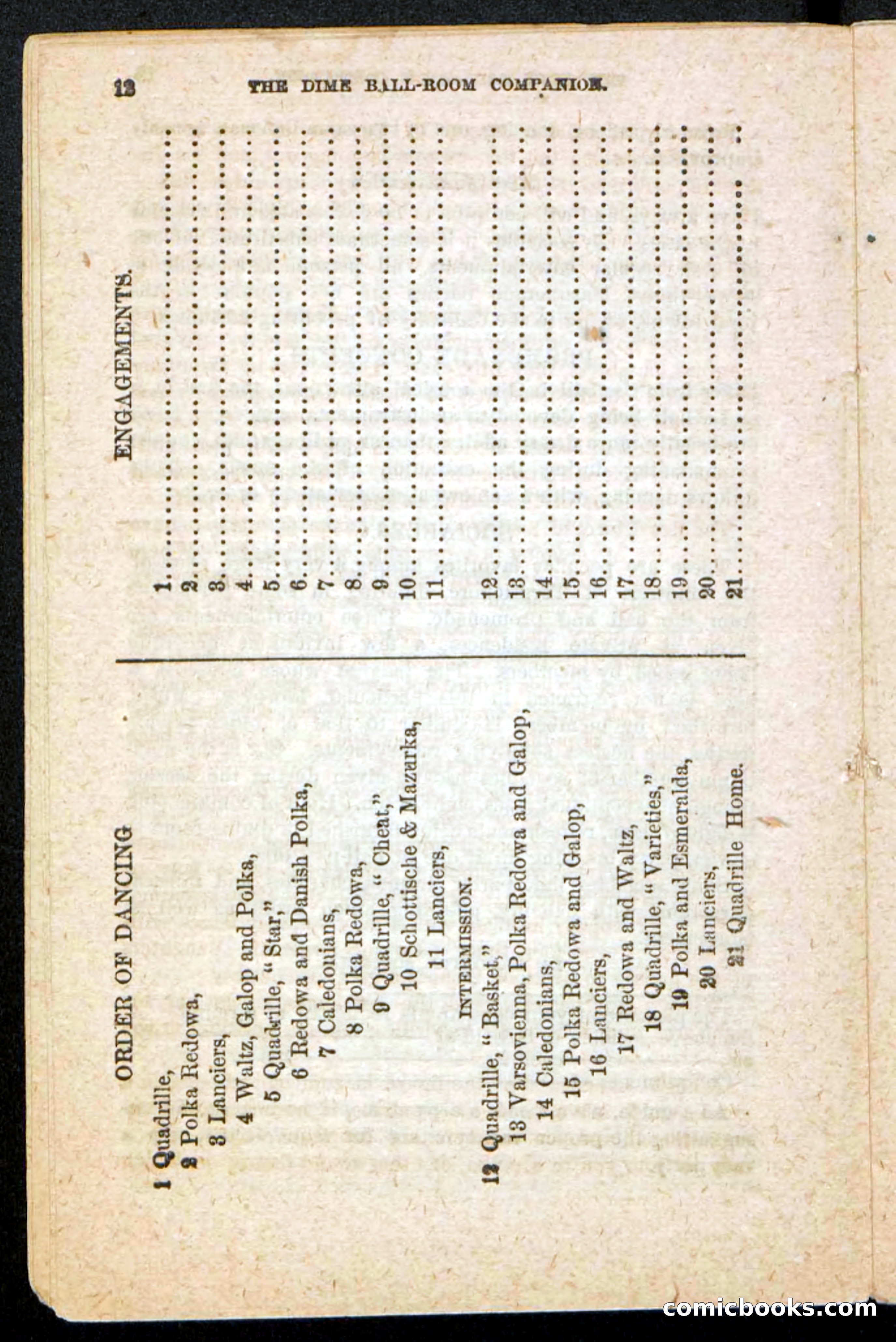 Beadle's Dime Handbooks: Ball-Room Companion and Guide to Dancing — page 14 of 36