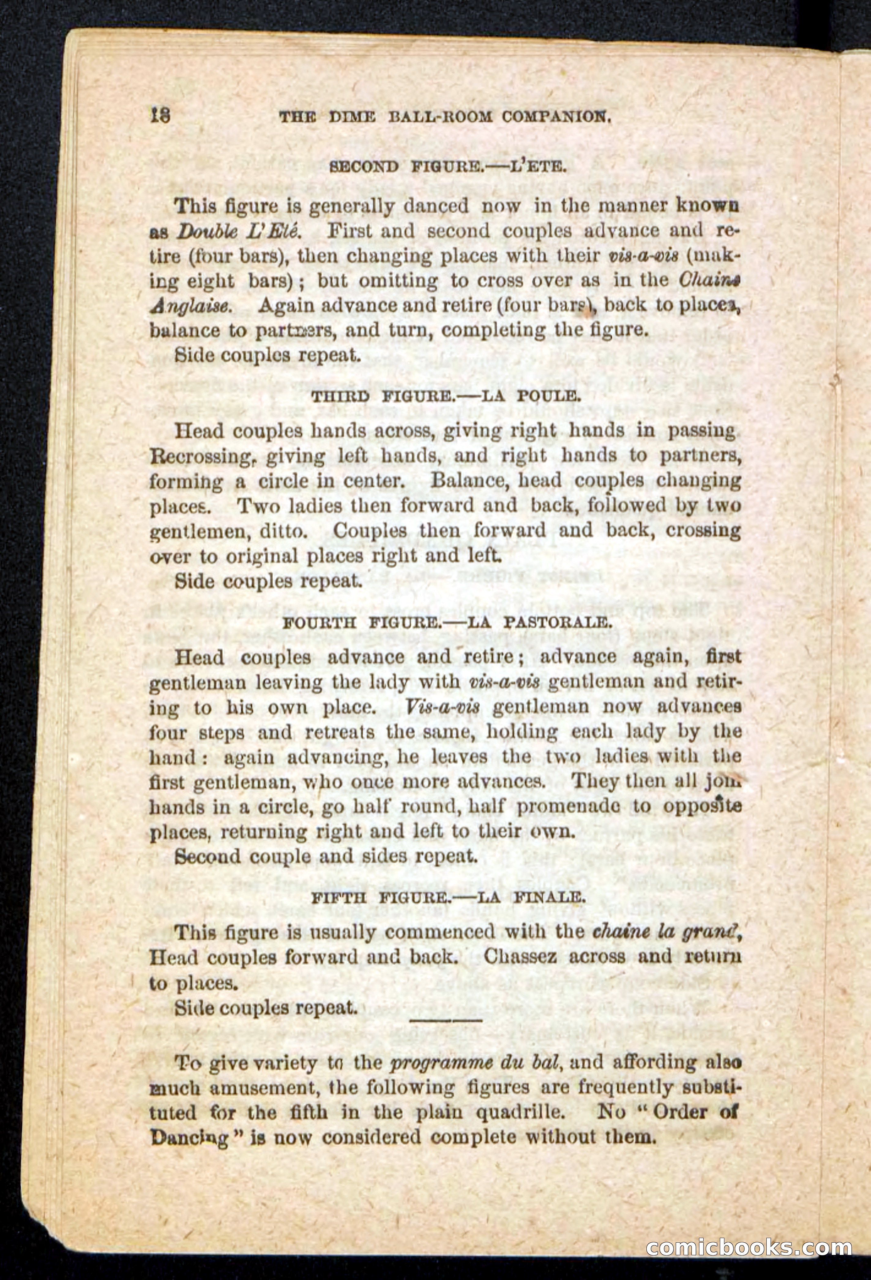 Beadle's Dime Handbooks: Ball-Room Companion and Guide to Dancing — page 20 of 36