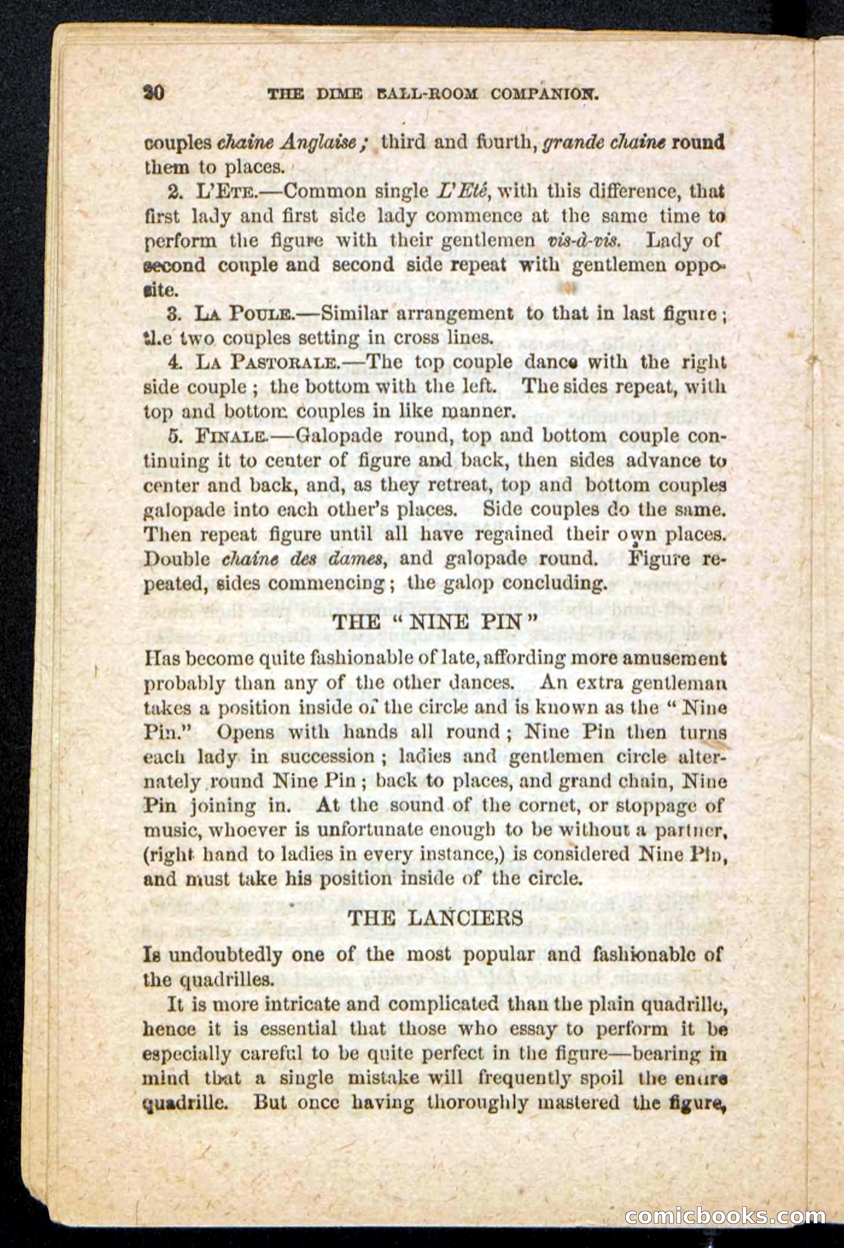 Beadle's Dime Handbooks: Ball-Room Companion and Guide to Dancing — page 22 of 36