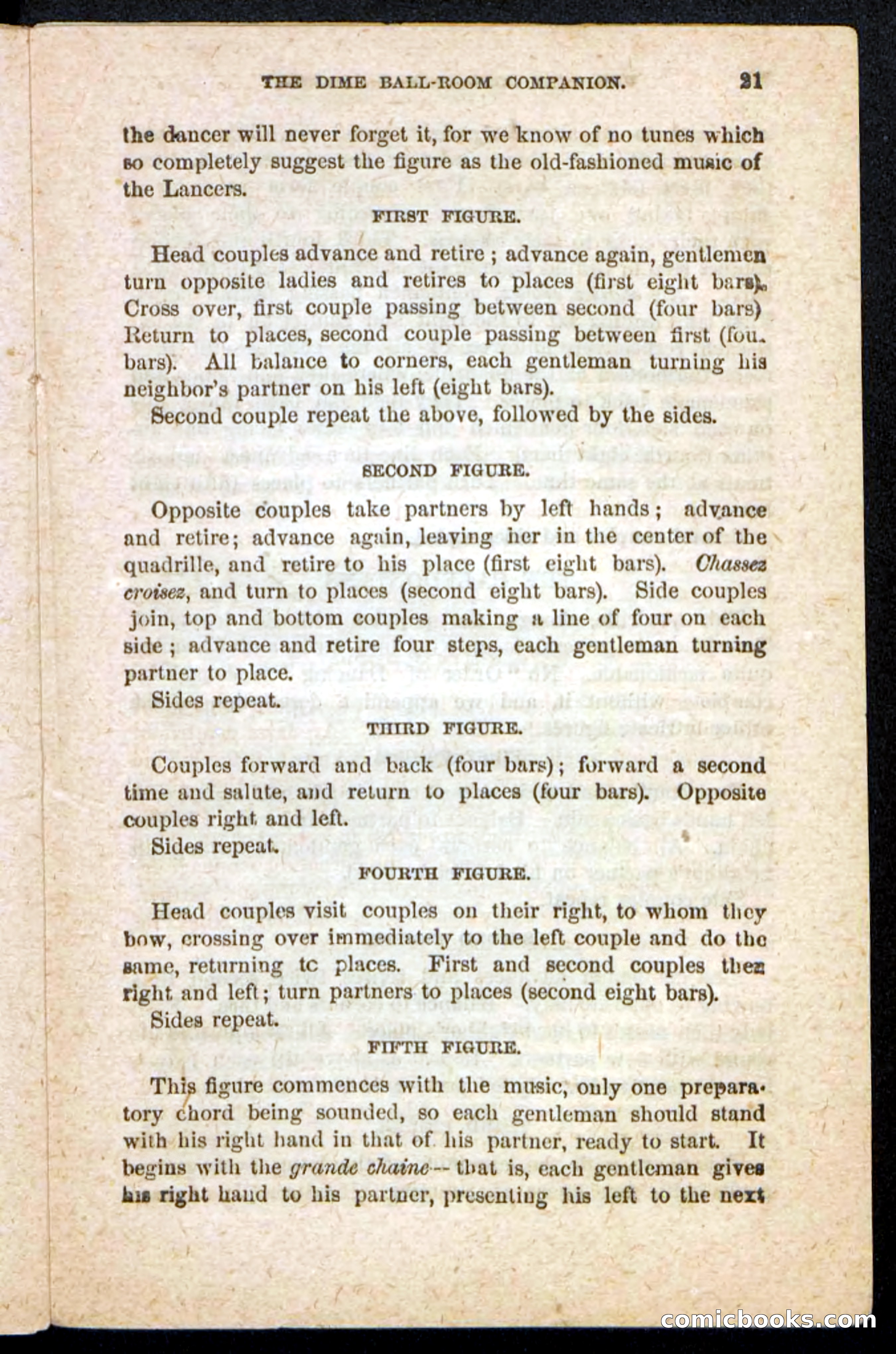 Beadle's Dime Handbooks: Ball-Room Companion and Guide to Dancing — page 23 of 36