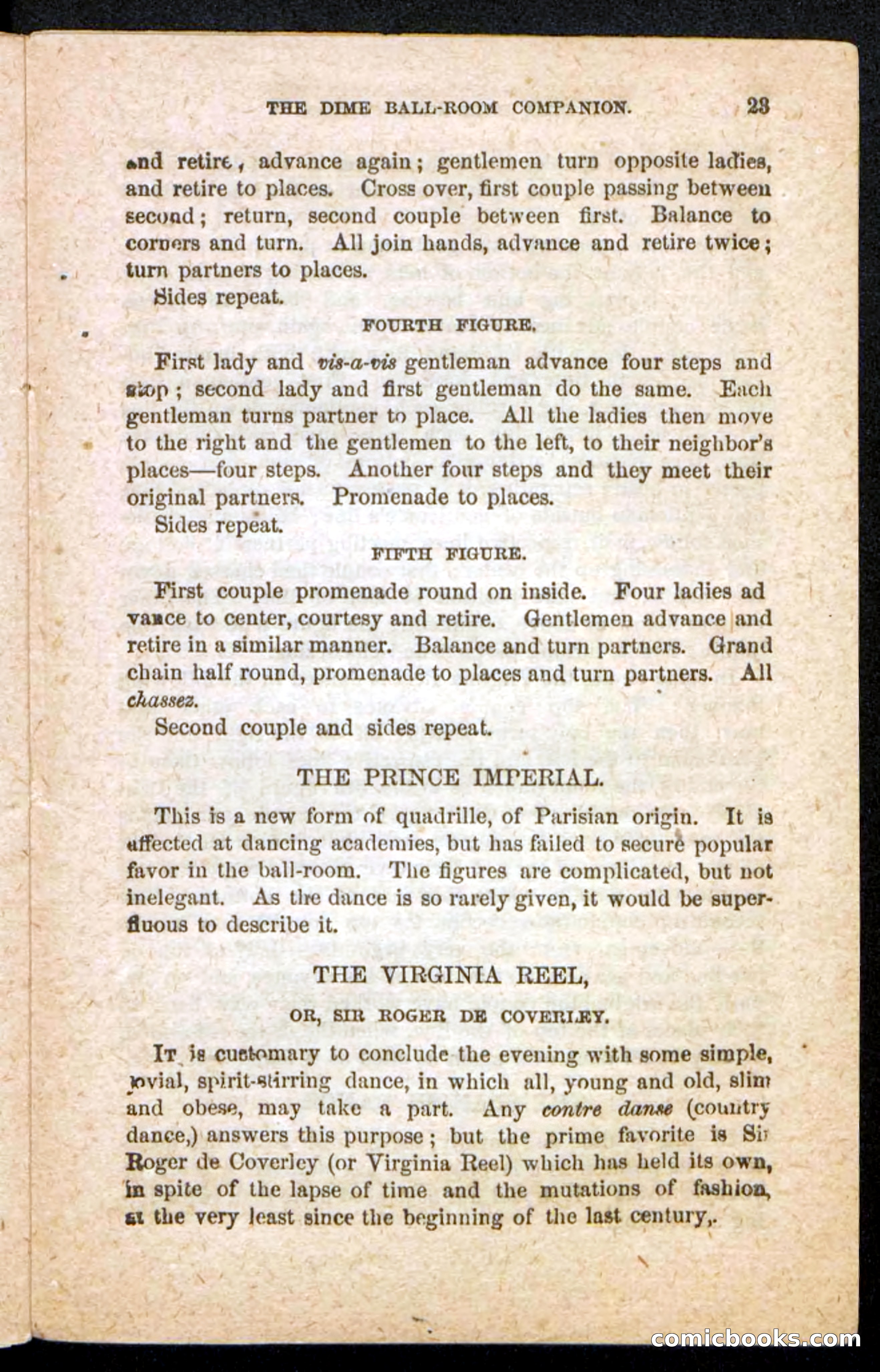 Beadle's Dime Handbooks: Ball-Room Companion and Guide to Dancing — page 25 of 36