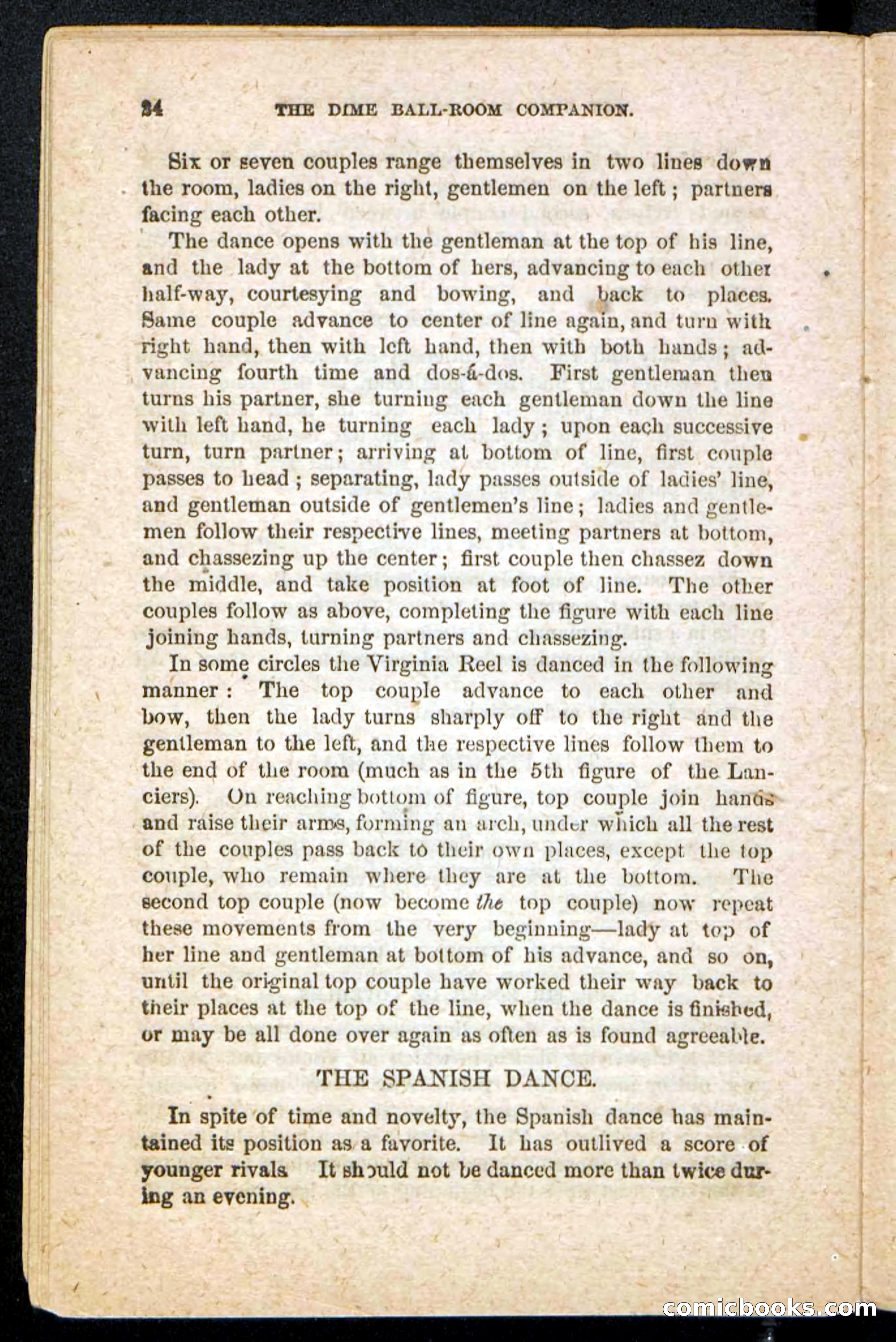 Beadle's Dime Handbooks: Ball-Room Companion and Guide to Dancing — page 26 of 36