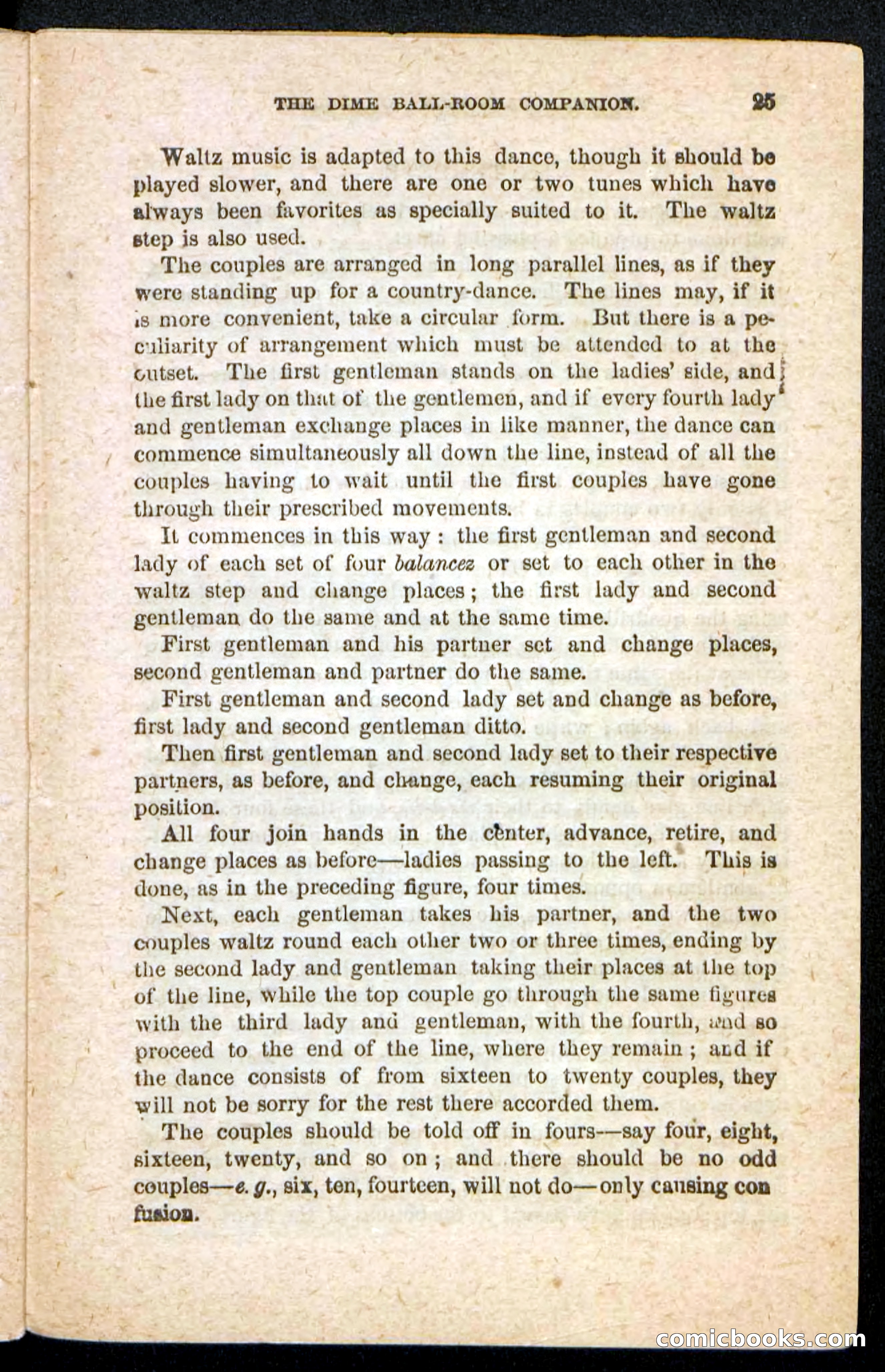Beadle's Dime Handbooks: Ball-Room Companion and Guide to Dancing — page 27 of 36