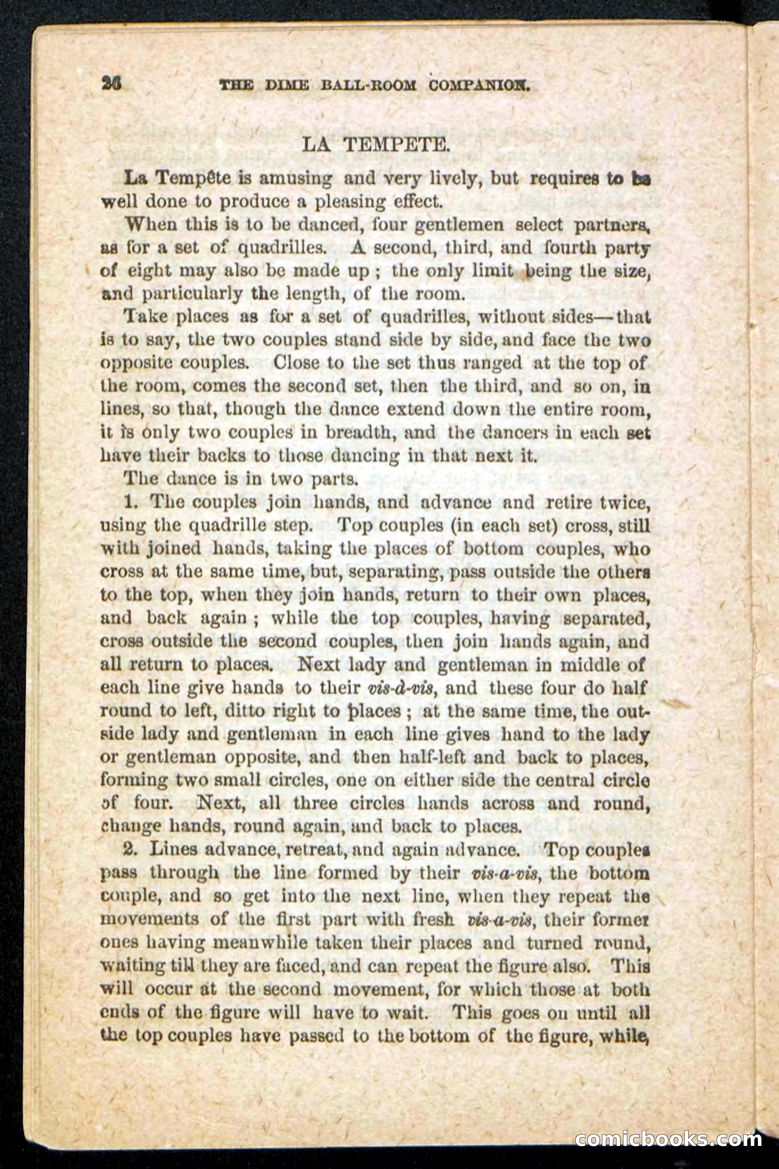 Beadle's Dime Handbooks: Ball-Room Companion and Guide to Dancing — page 28 of 36