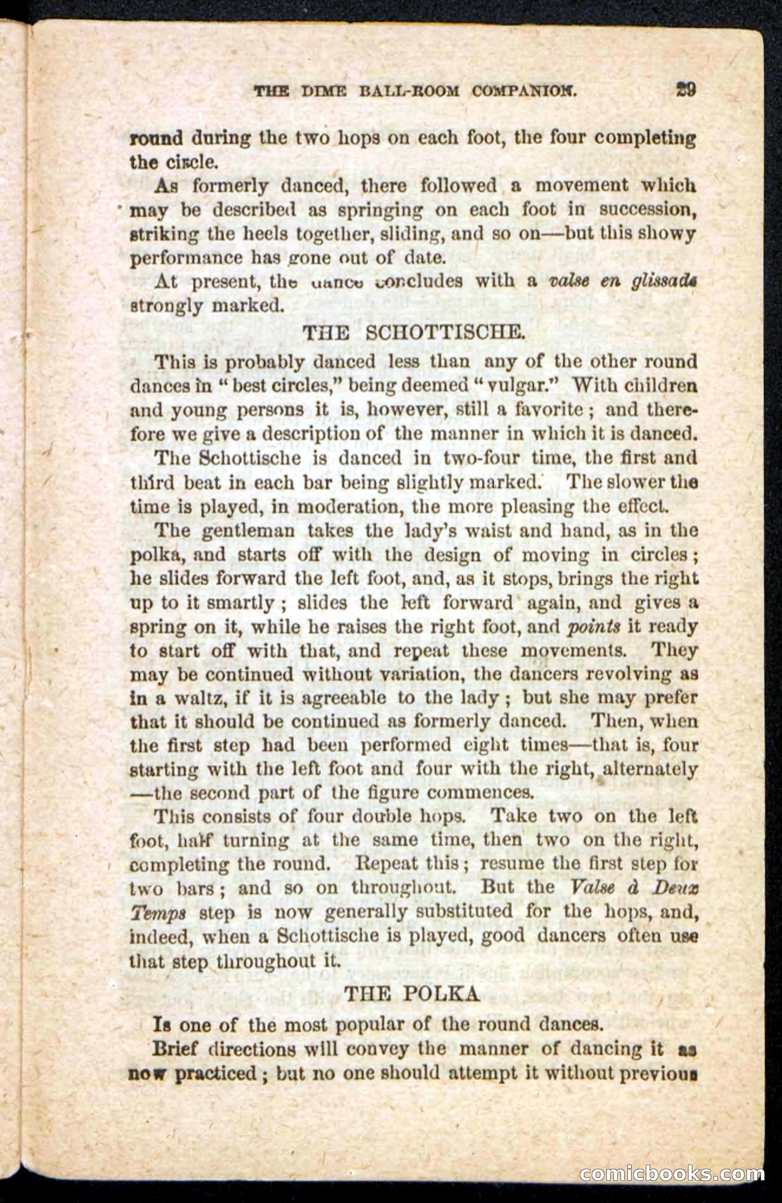 Beadle's Dime Handbooks: Ball-Room Companion and Guide to Dancing — page 31 of 36