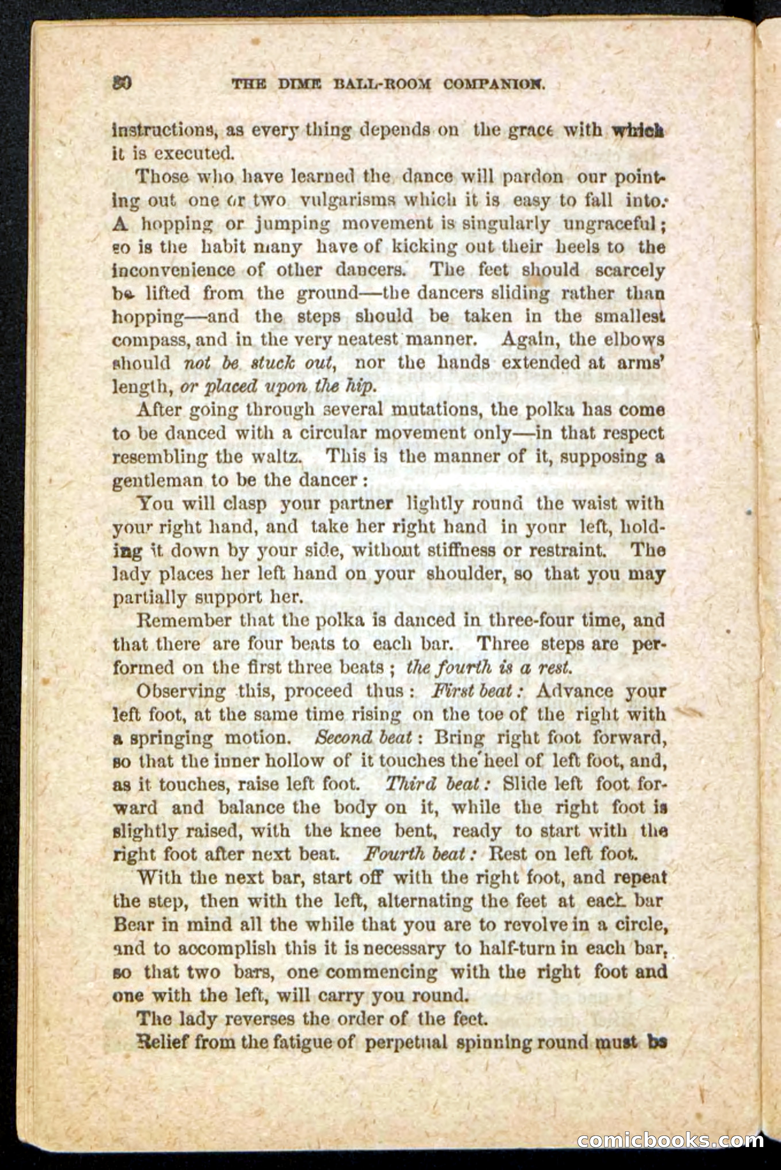 Beadle's Dime Handbooks: Ball-Room Companion and Guide to Dancing — page 32 of 36