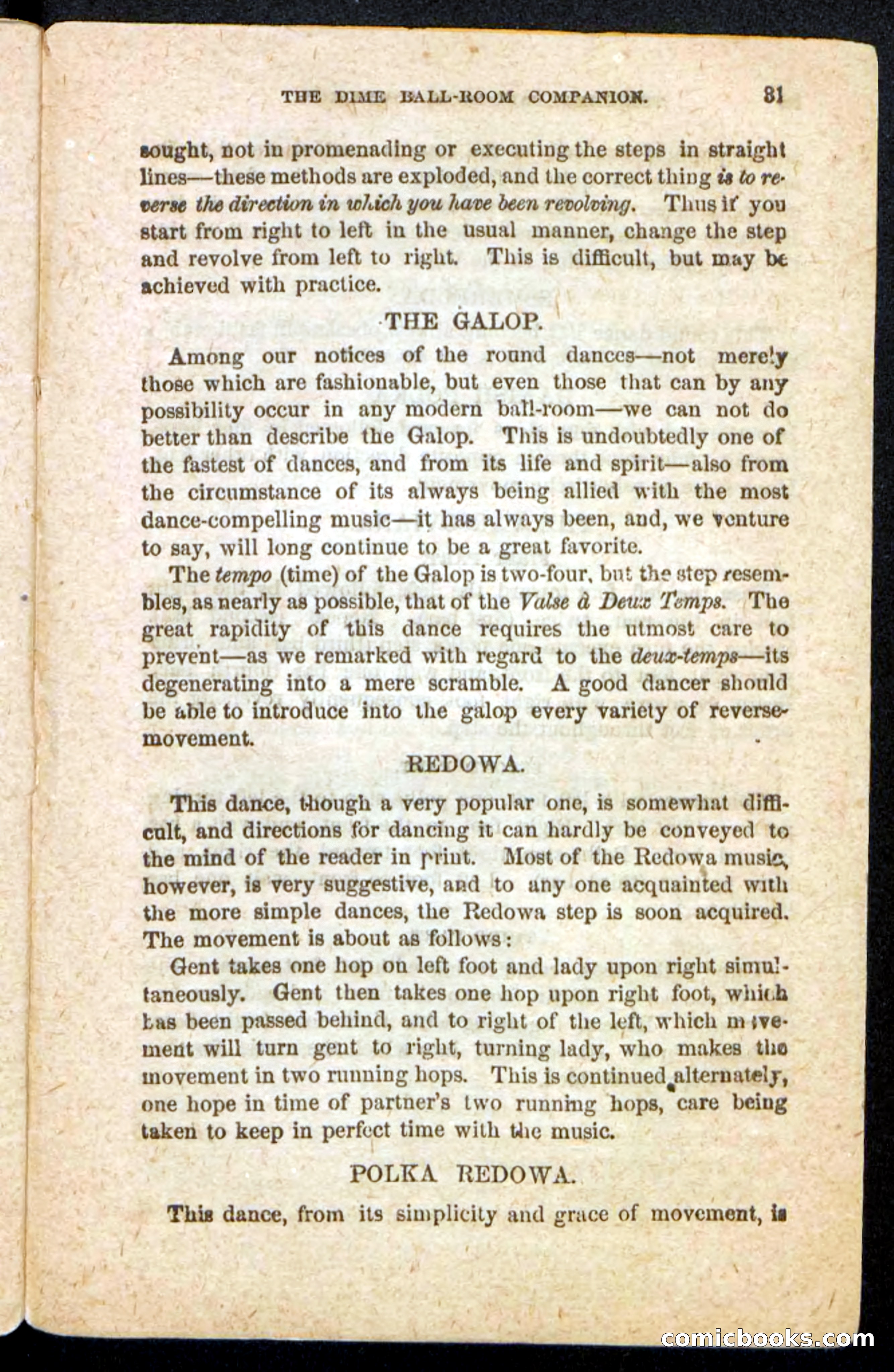 Beadle's Dime Handbooks: Ball-Room Companion and Guide to Dancing — page 33 of 36