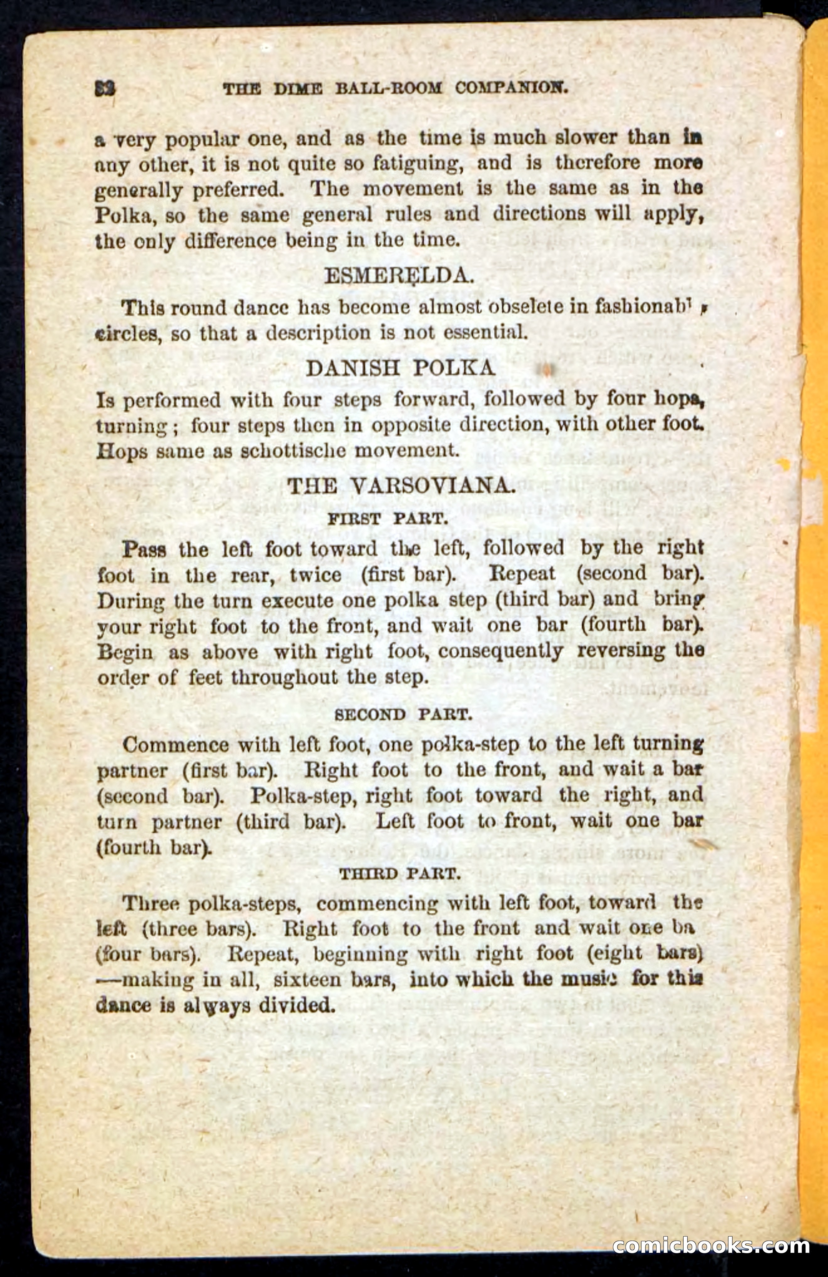 Beadle's Dime Handbooks: Ball-Room Companion and Guide to Dancing — page 34 of 36