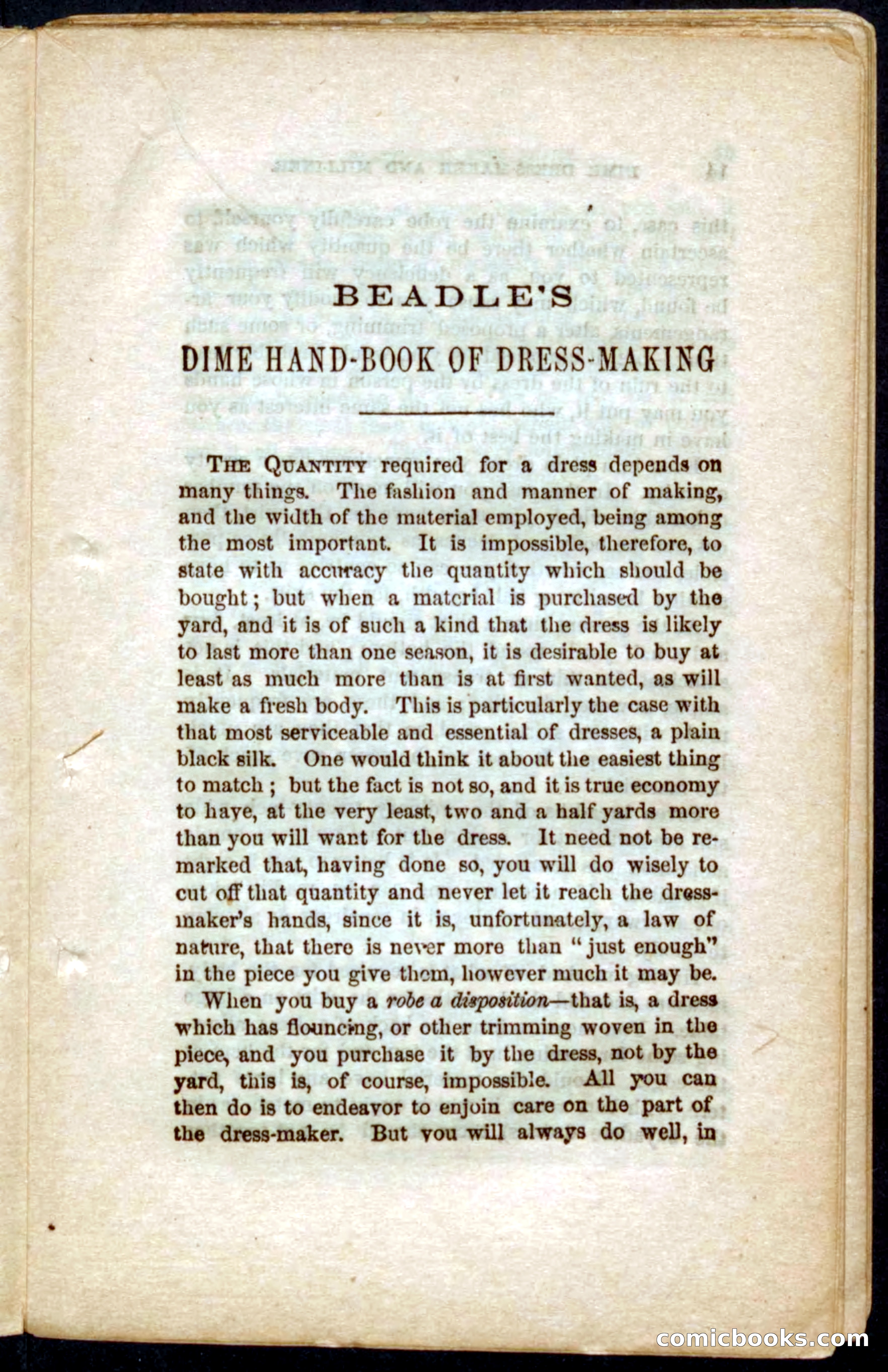 Beadle's Dime Guide to Dress-Making and Millinery — page 15 of 86