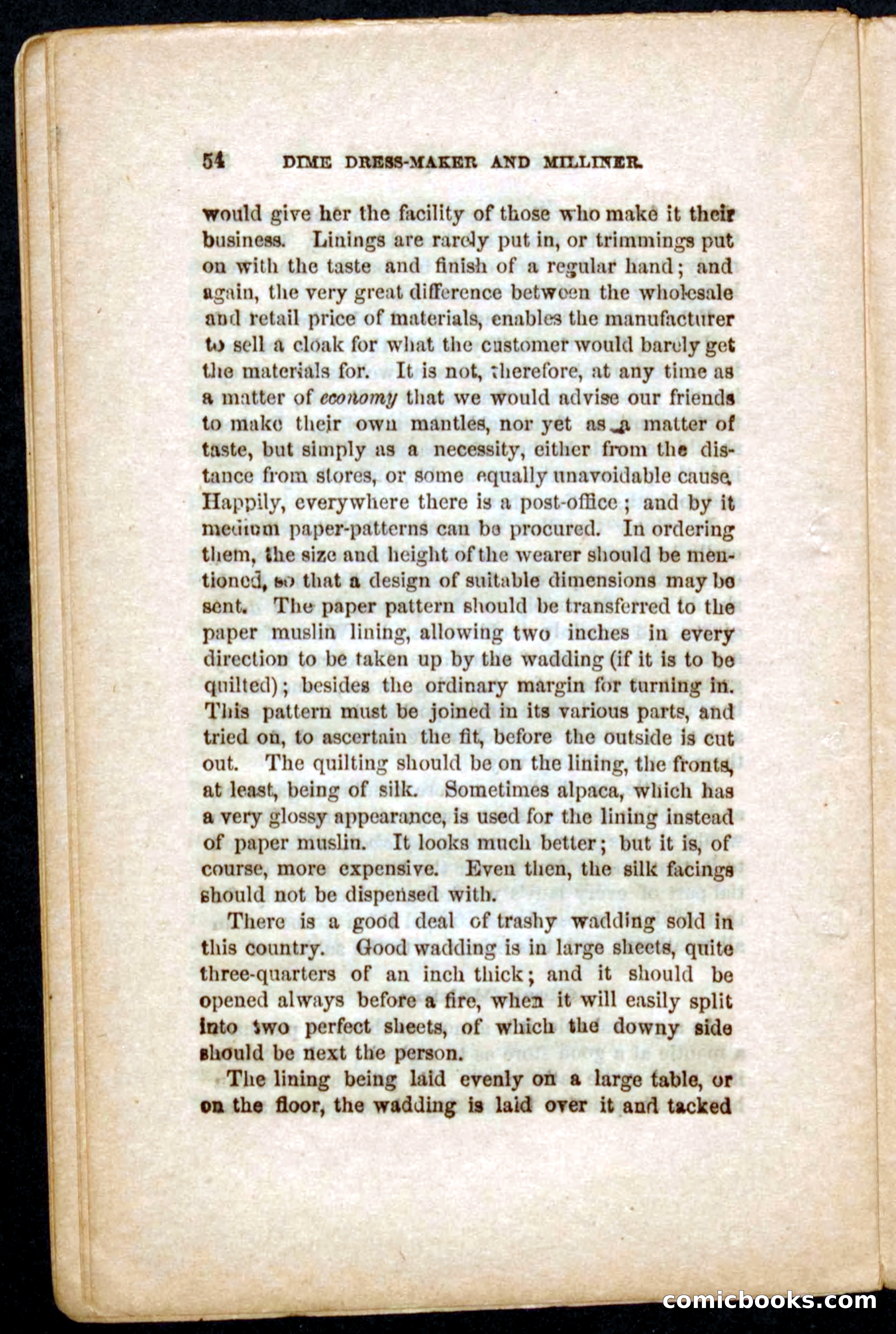 Beadle's Dime Guide to Dress-Making and Millinery — page 56 of 86