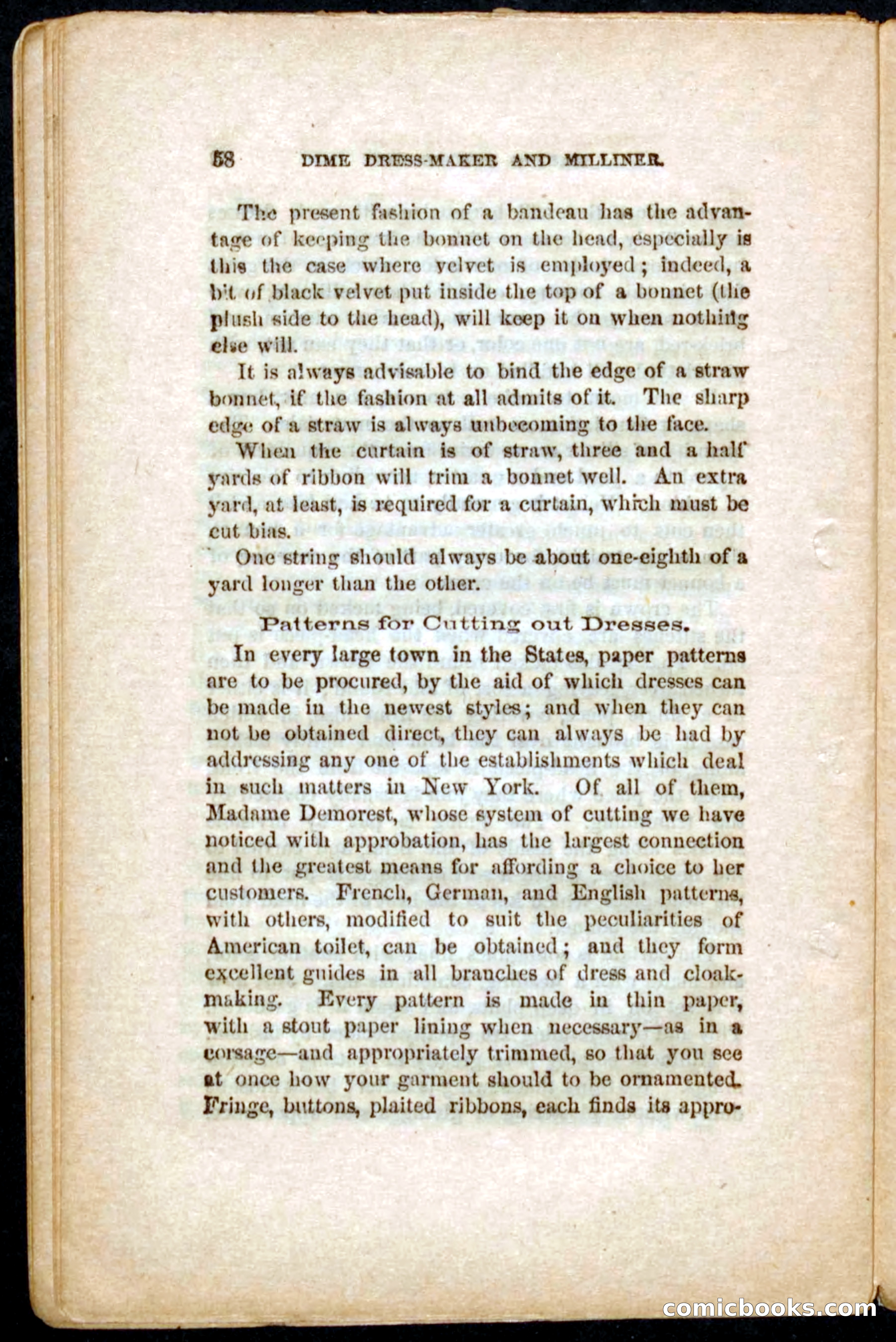 Beadle's Dime Guide to Dress-Making and Millinery — page 60 of 86